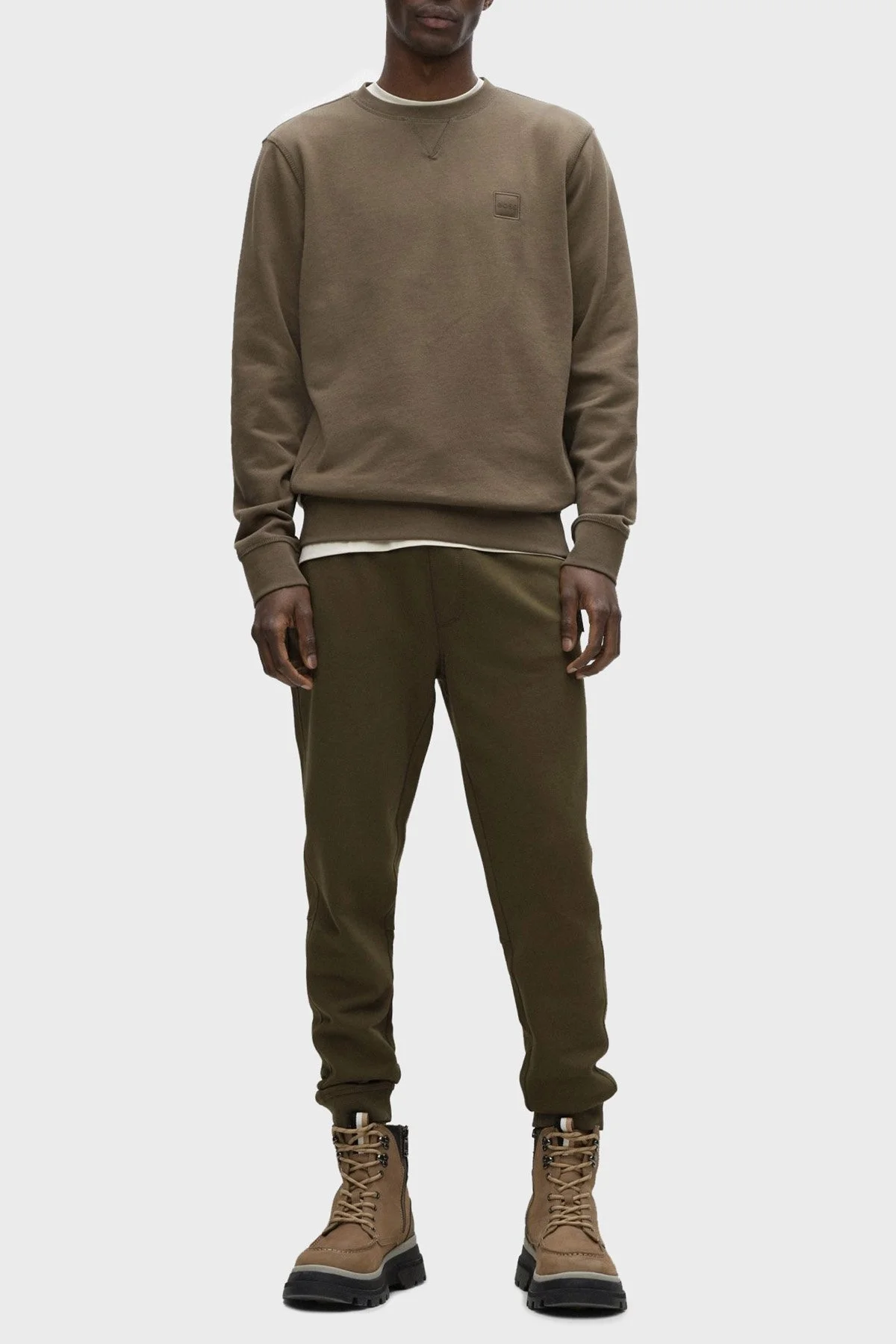 Boss Pamuklu Cepli Regular Fit Jogger Spor Erkek Pantolon 50468448 308 HAKİ - 2