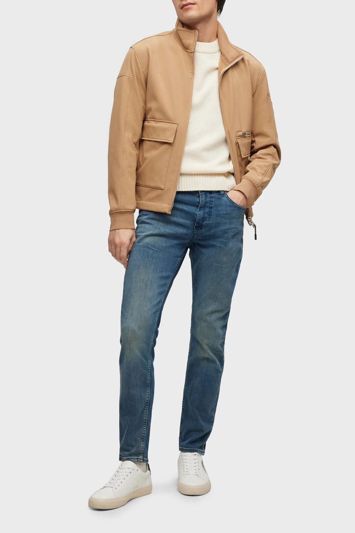 Boss Pamuklu Cepli Slim Fit Jeans Erkek Kot Pantolon 50488503 444 MAVİ - 1