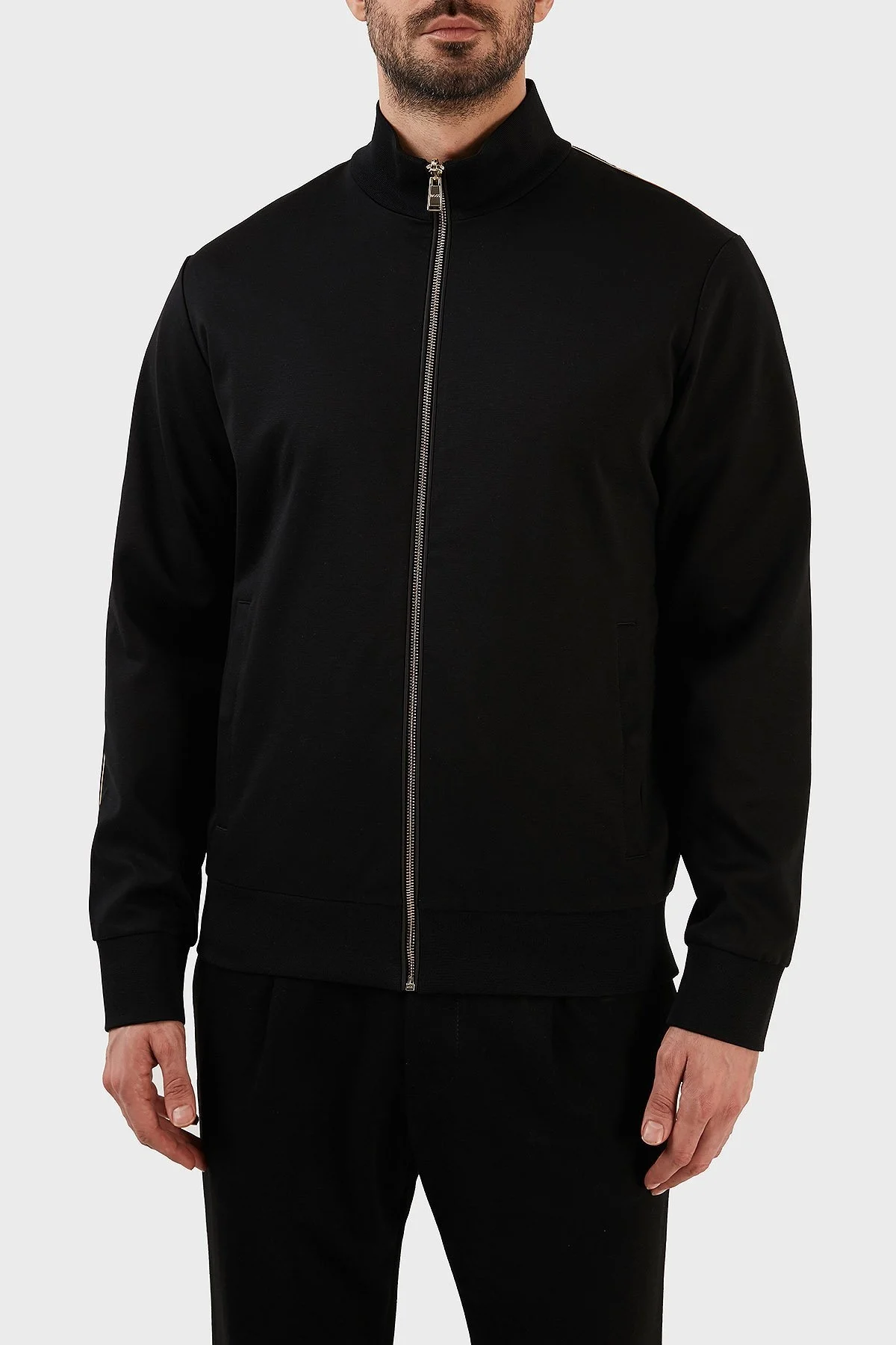 Boss Pamuklu Çift Taraflı Regular Fit Dik Yaka Spor Erkek Ceket 50484778 001 SİYAH - 1