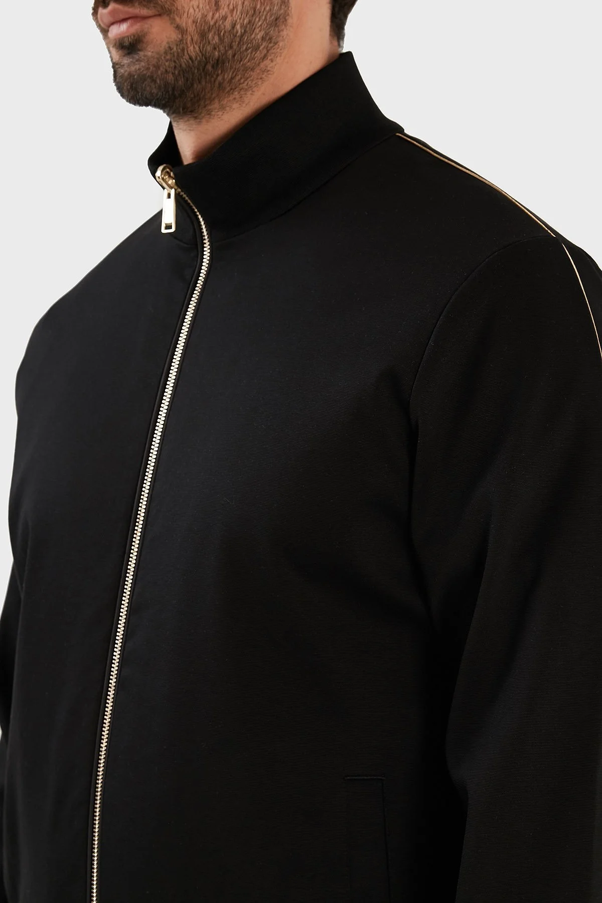 Boss Pamuklu Çift Taraflı Regular Fit Dik Yaka Spor Erkek Ceket 50484778 001 SİYAH - 4