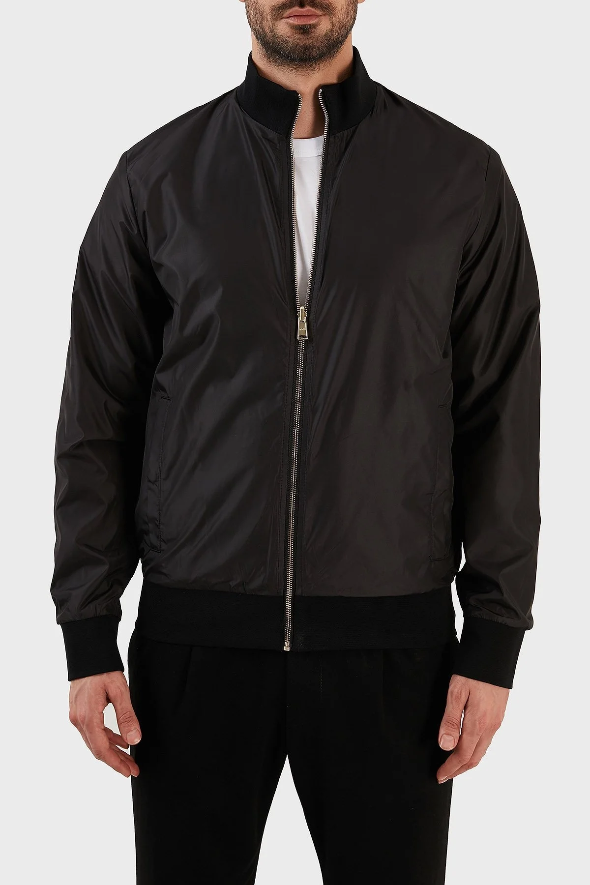 Boss Pamuklu Çift Taraflı Regular Fit Dik Yaka Spor Erkek Ceket 50484778 001 SİYAH - 5