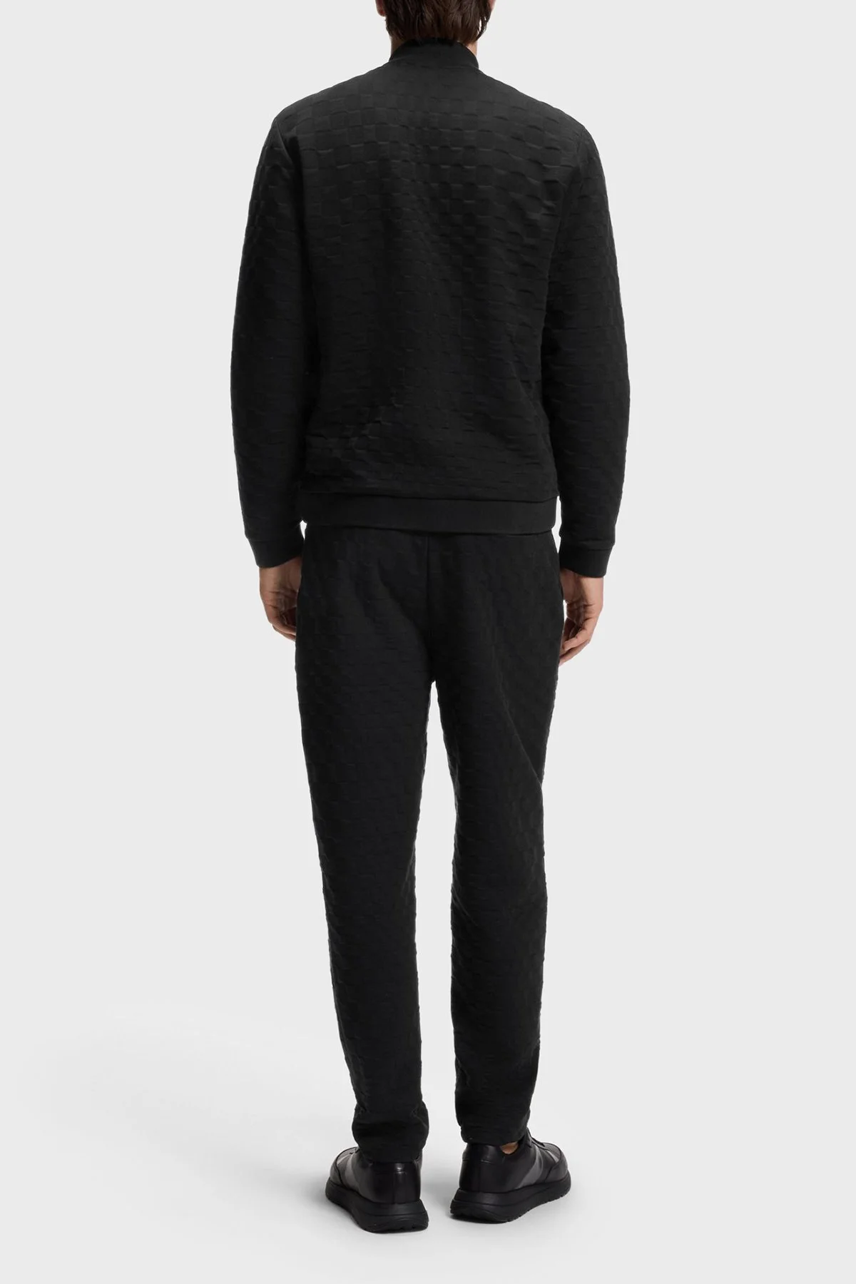 Boss Pamuklu Dik Yaka Fermuarlı Regular Fit Erkek Sweat 50569955 001 Siyah - 4