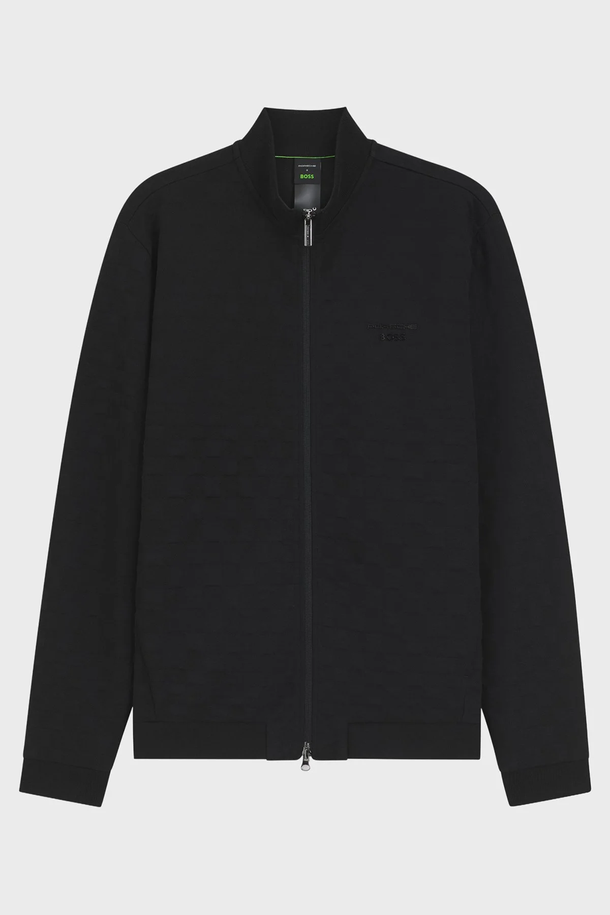 Boss Pamuklu Dik Yaka Fermuarlı Regular Fit Erkek Sweat 50569955 001 Siyah - 5