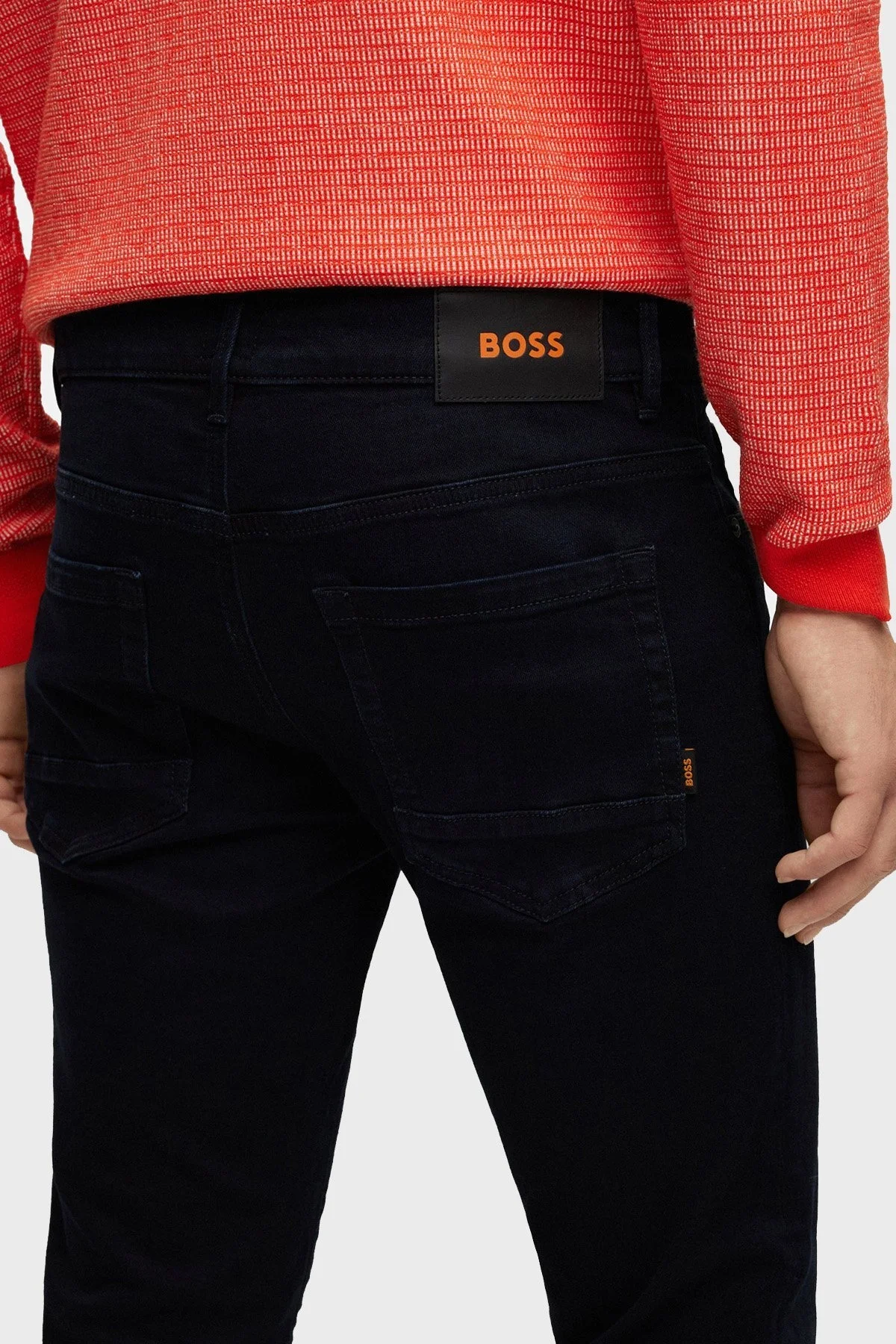 Boss Pamuklu Düşük Bel Skinny Fit Dar Paça Pantolon Erkek Kot Pantolon 50484238 405 LACİVERT - 4
