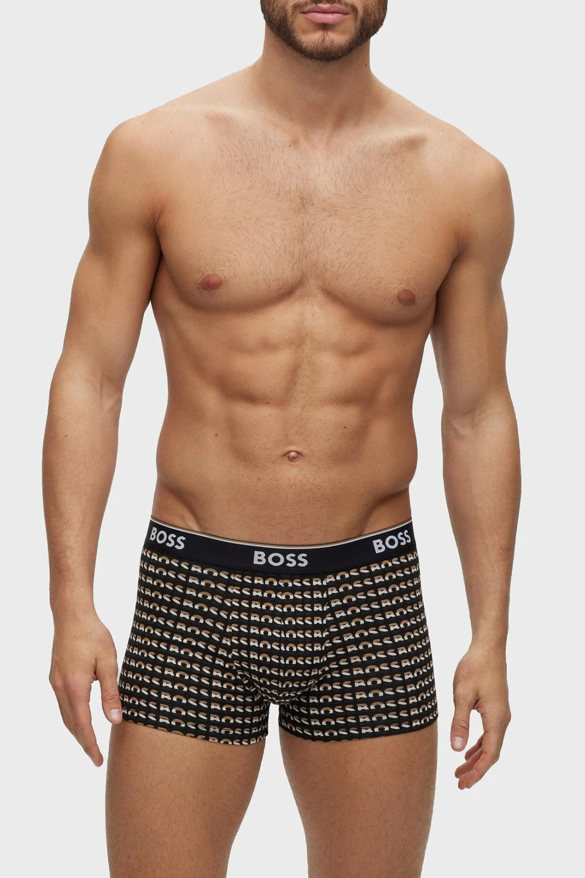 Boss Pamuklu Esnek Konforlu 3 Pack Erkek Boxer 50495443 978 SİYAH-LACİVERT - 2