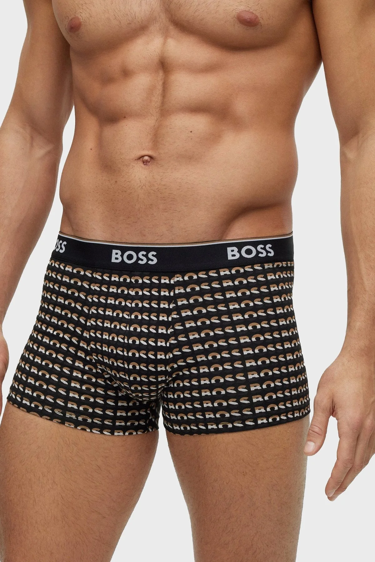 Boss Pamuklu Esnek Konforlu 3 Pack Erkek Boxer 50495443 978 SİYAH-LACİVERT - 4