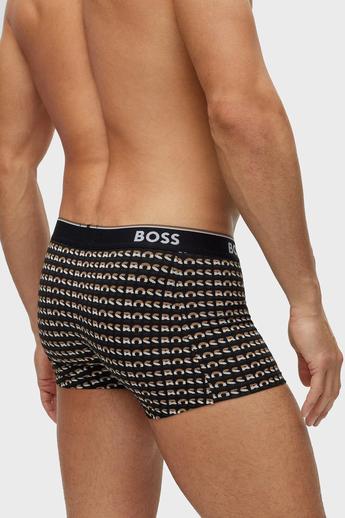 Boss Pamuklu Esnek Konforlu 3 Pack Erkek Boxer 50495443 978 SİYAH-LACİVERT - 5