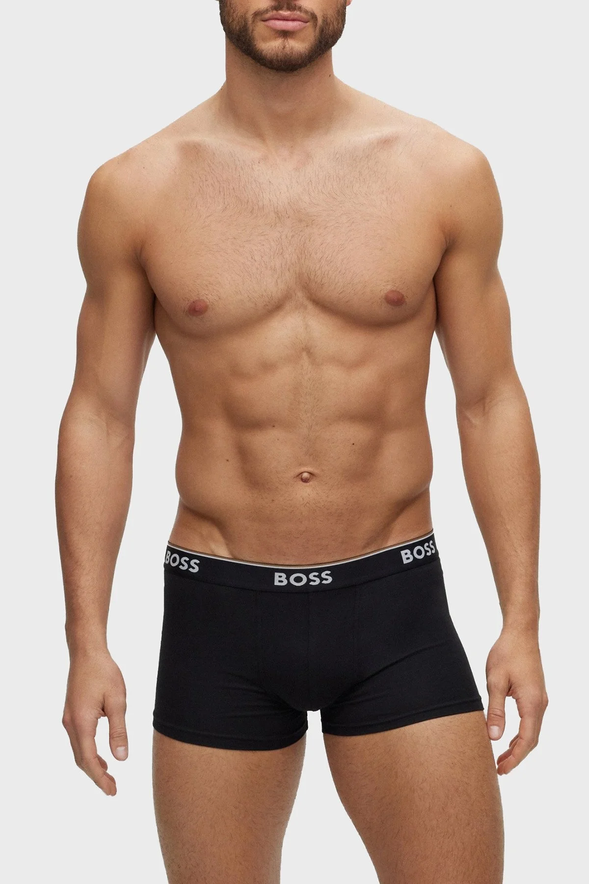 Boss Pamuklu Esnek Konforlu 3 Pack Erkek Boxer 50495443 978 SİYAH-LACİVERT - 6