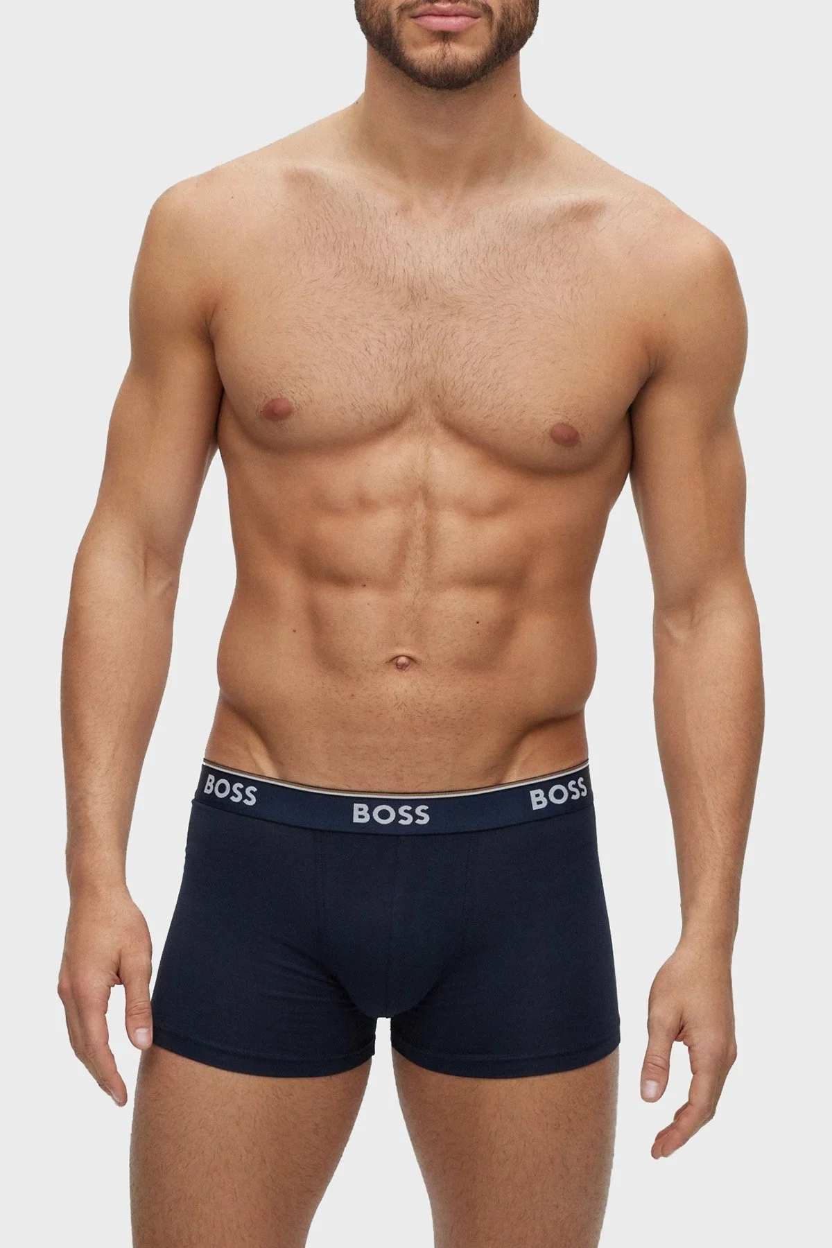 Boss Pamuklu Esnek Konforlu 3 Pack Erkek Boxer 50495443 978 SİYAH-LACİVERT - 7