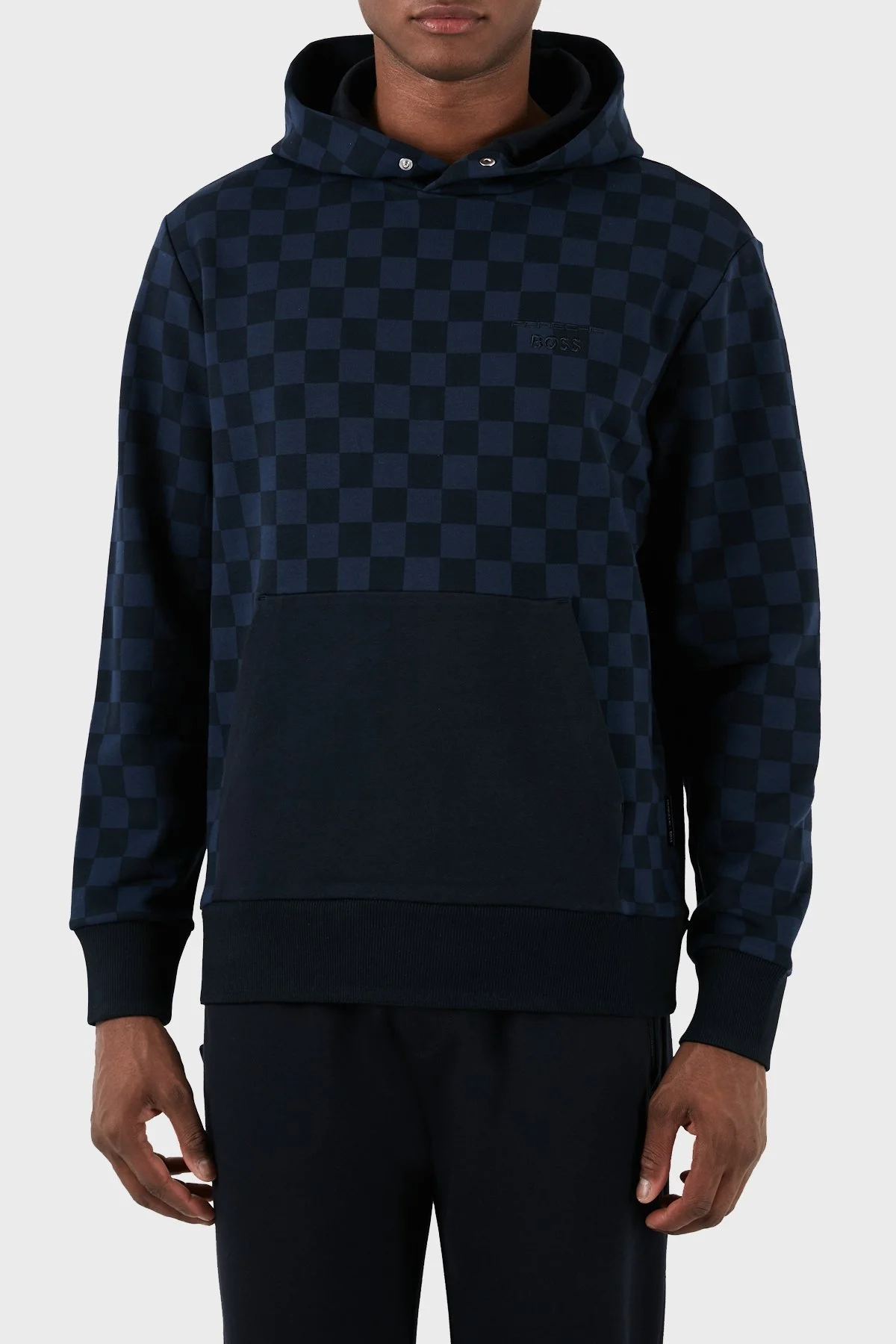 Boss Pamuklu Kanguru Cepli Kapüşonlu Regular Fit Erkek Sweat 50507789 404 LACİVERT - 8