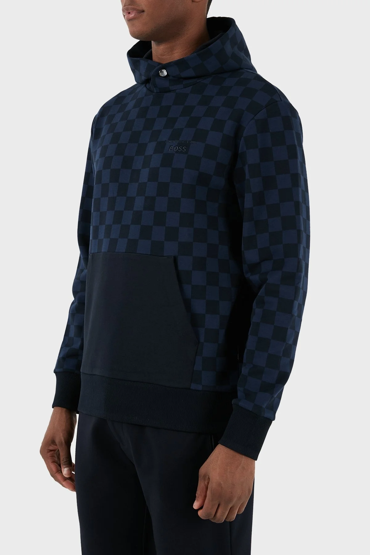 Boss Pamuklu Kanguru Cepli Kapüşonlu Regular Fit Erkek Sweat 50507789 404 LACİVERT - 12