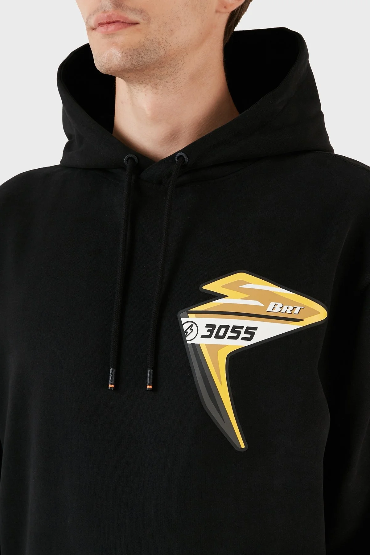 Boss Pamuklu Kapüşonlu Arka ve Ön Baskılı Relax Fit Erkek Sweat 50497143 001 SİYAH - 10