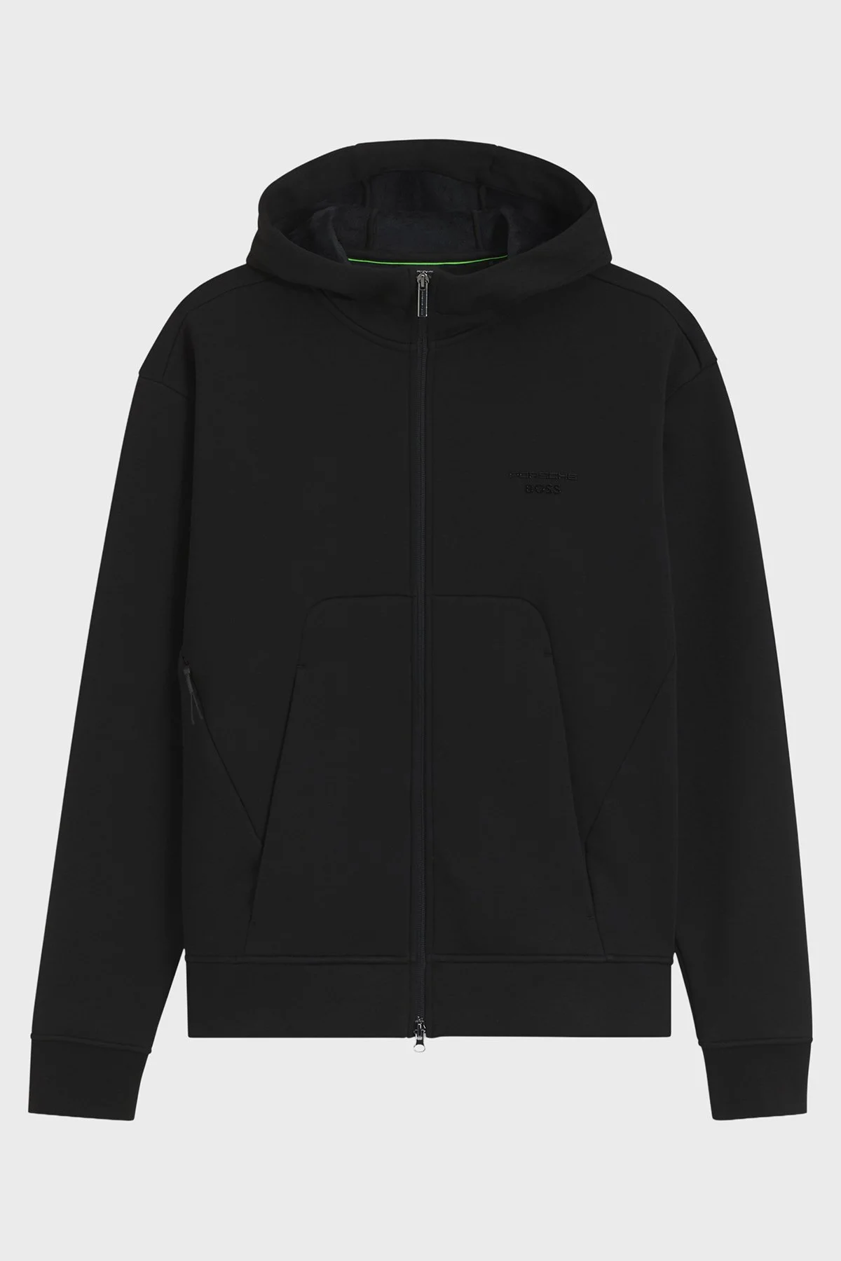 Boss Pamuklu Kapüşonlu Yaka Fermuarlı Relaxed Fit Erkek Sweat 50569946 001 Siyah - 4