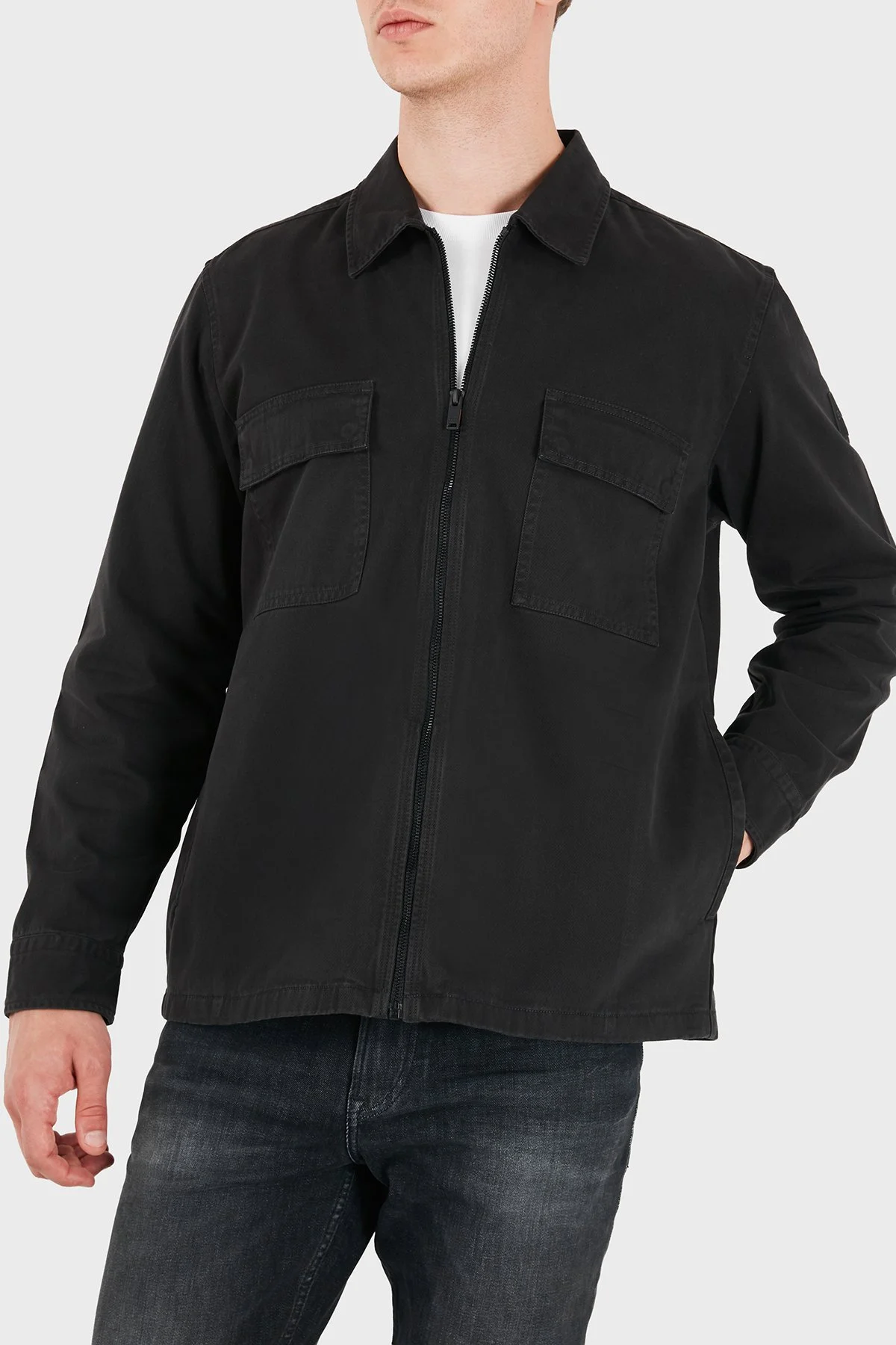 Boss Pamuklu Klasik Yaka Regular Fit Uzun Kollu Erkek Gömlek 50567689 001 Siyah - 7