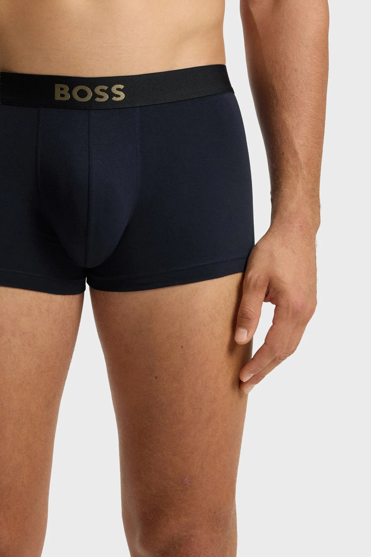 Boss Pamuklu Logolu 3 Pack Erkek Boxer 50546764 990 SİYAH - 7
