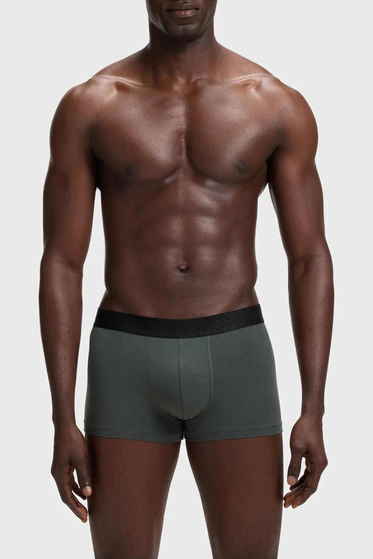 Boss Pamuklu Logolu 3 Pack Erkek Boxer 50546808 970 Siyah-Lacivert-Yeşil - 2