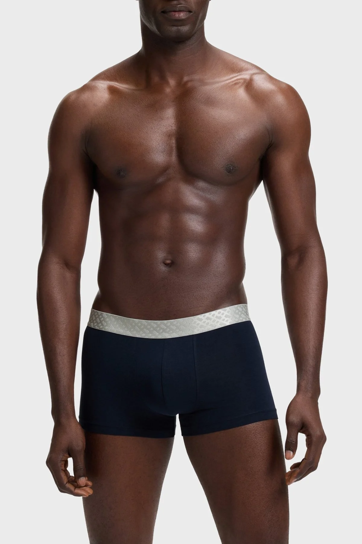 Boss Pamuklu Logolu 3 Pack Erkek Boxer 50546808 970 Siyah-Lacivert-Yeşil - 5