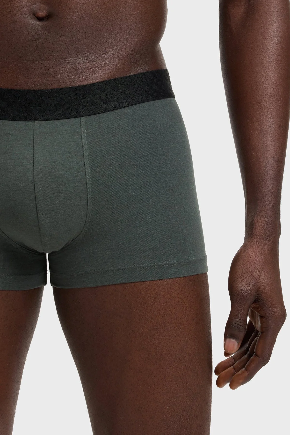 Boss Pamuklu Logolu 3 Pack Erkek Boxer 50546808 970 Siyah-Lacivert-Yeşil - 6