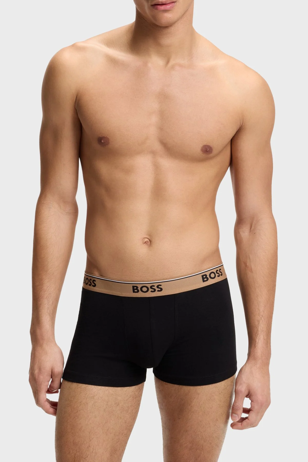 Boss Pamuklu Logolu 3 Pack Erkek Boxer 50554443 261 SİYAH - 2