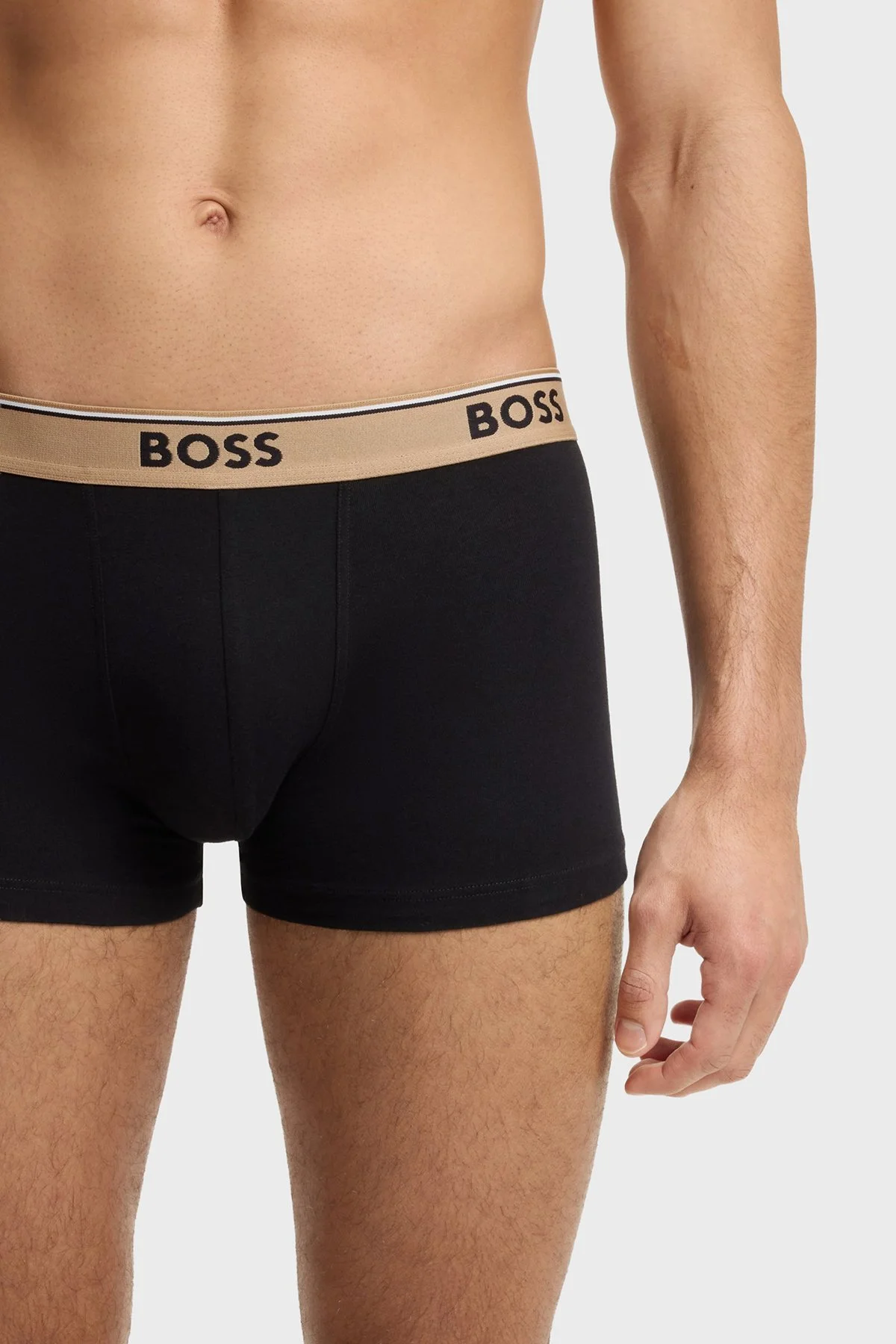 Boss Pamuklu Logolu 3 Pack Erkek Boxer 50554443 261 SİYAH - 5