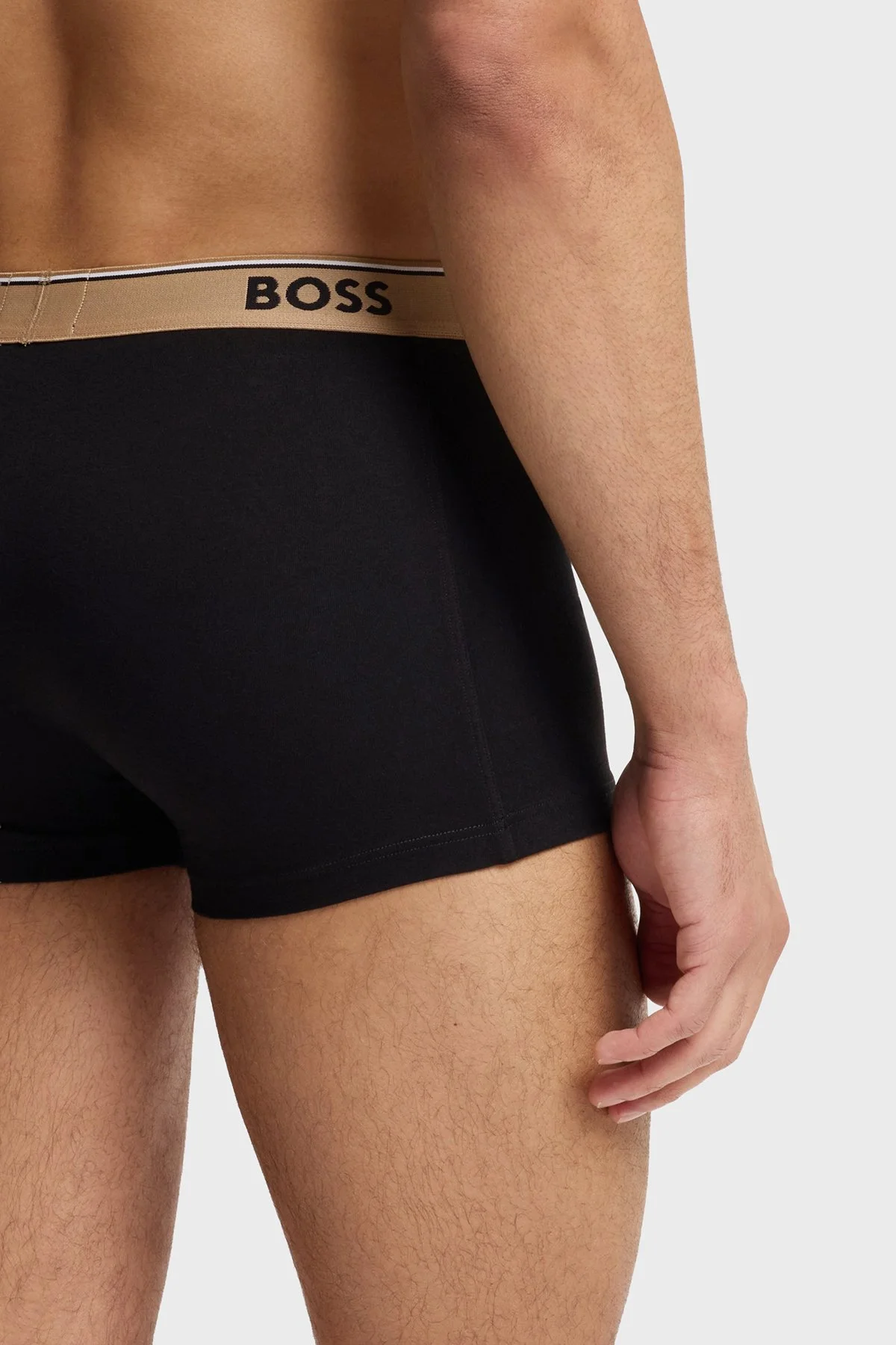 Boss Pamuklu Logolu 3 Pack Erkek Boxer 50554443 261 SİYAH - 6