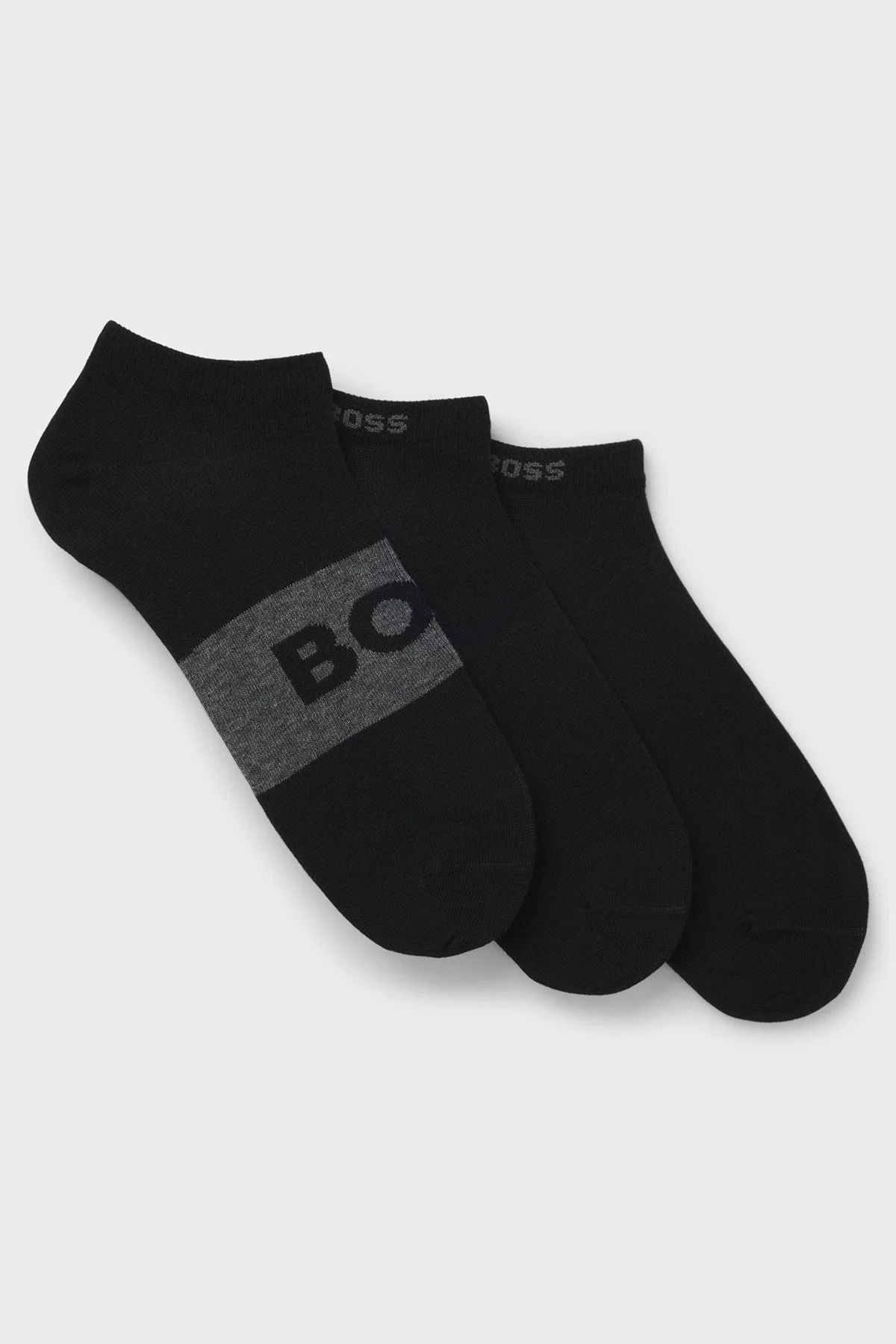 Boss Pamuklu Logolu 3 Pack Erkek Çorap 50543482 001 SİYAH - 1