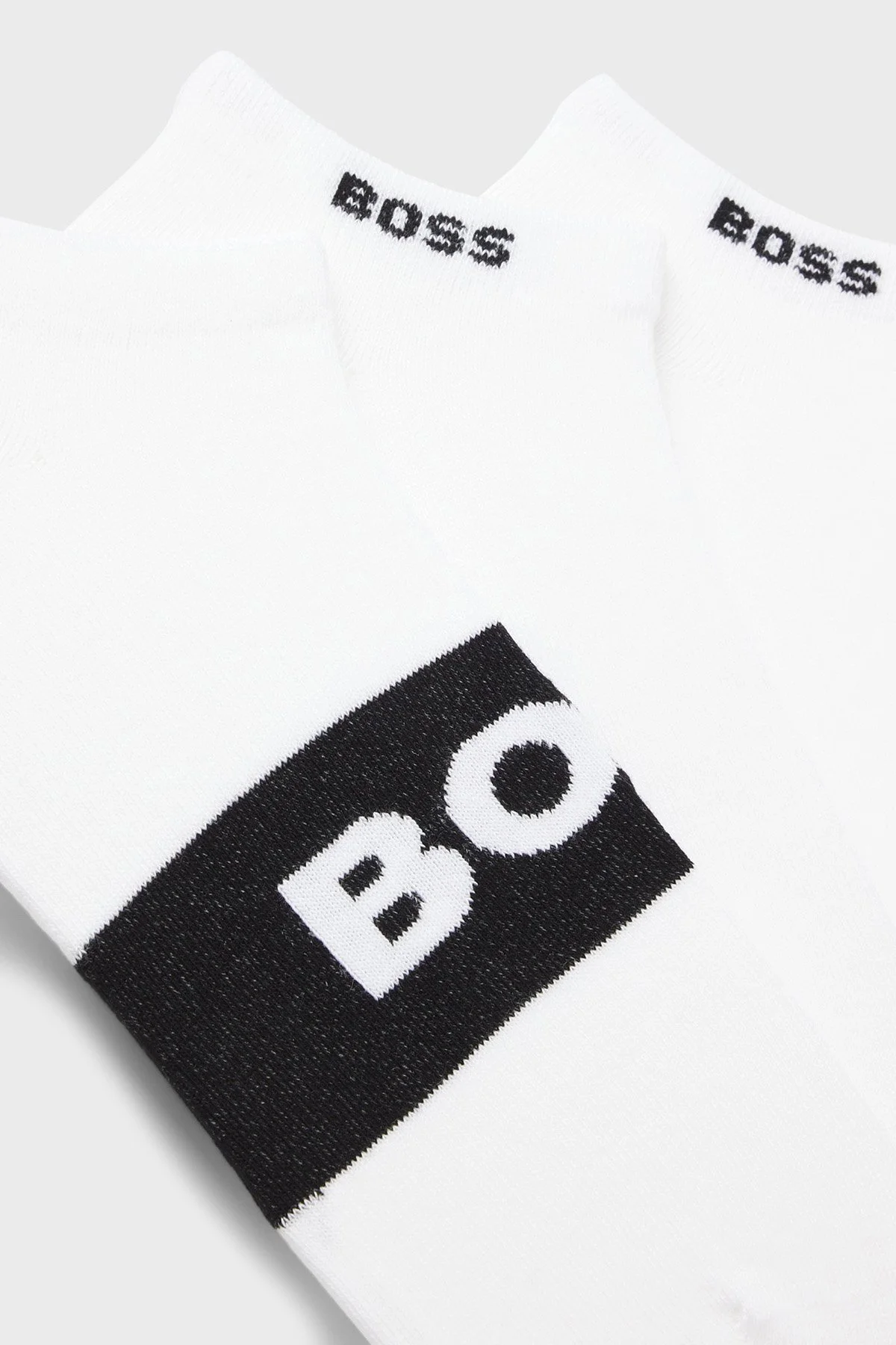 Boss Pamuklu Logolu 3 Pack Erkek Çorap 50543482 100 BEYAZ - 3