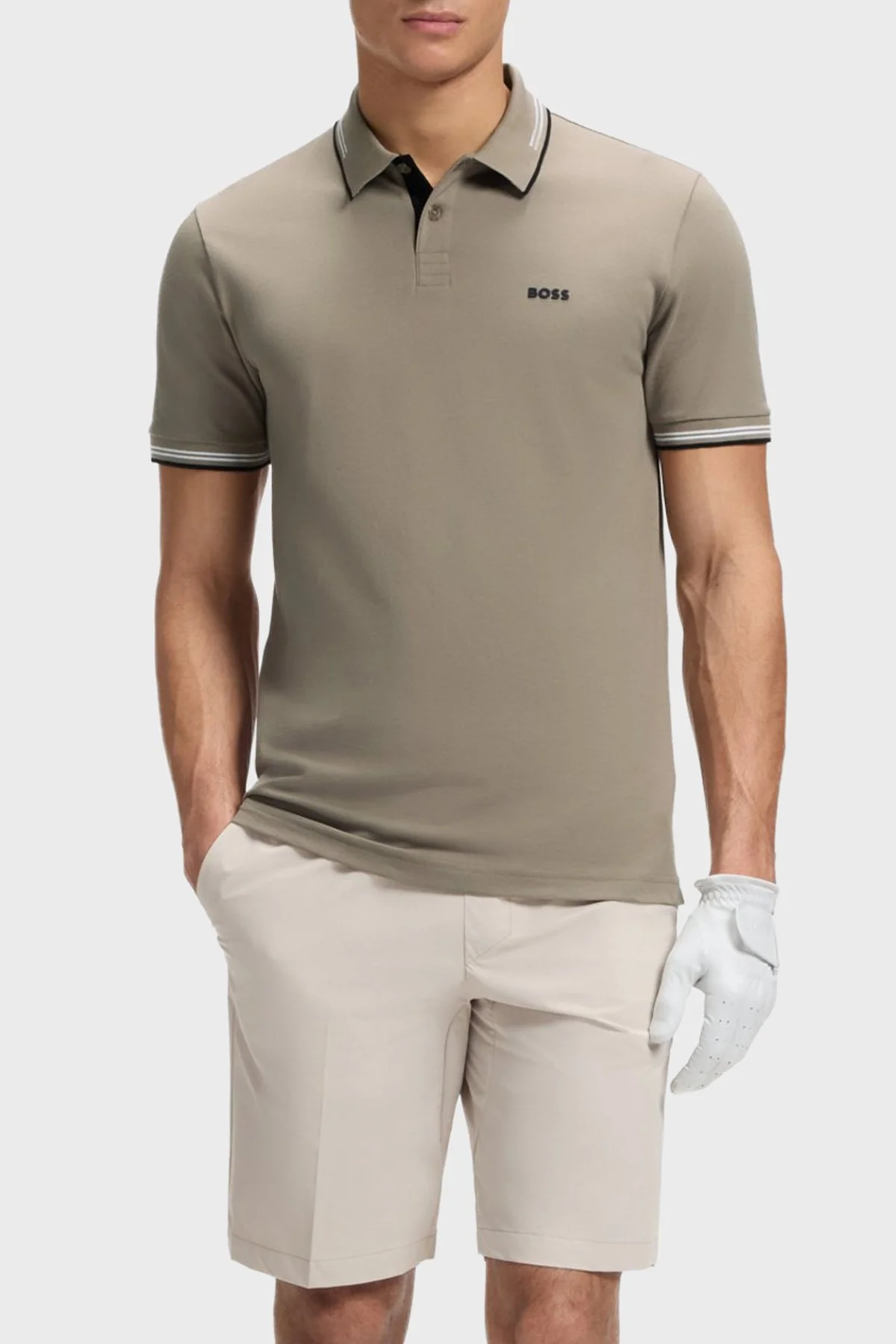 Boss Pamuklu Logolu Regular Fit Düğmeli Erkek Polo 50506193 336 HAKİ - 3