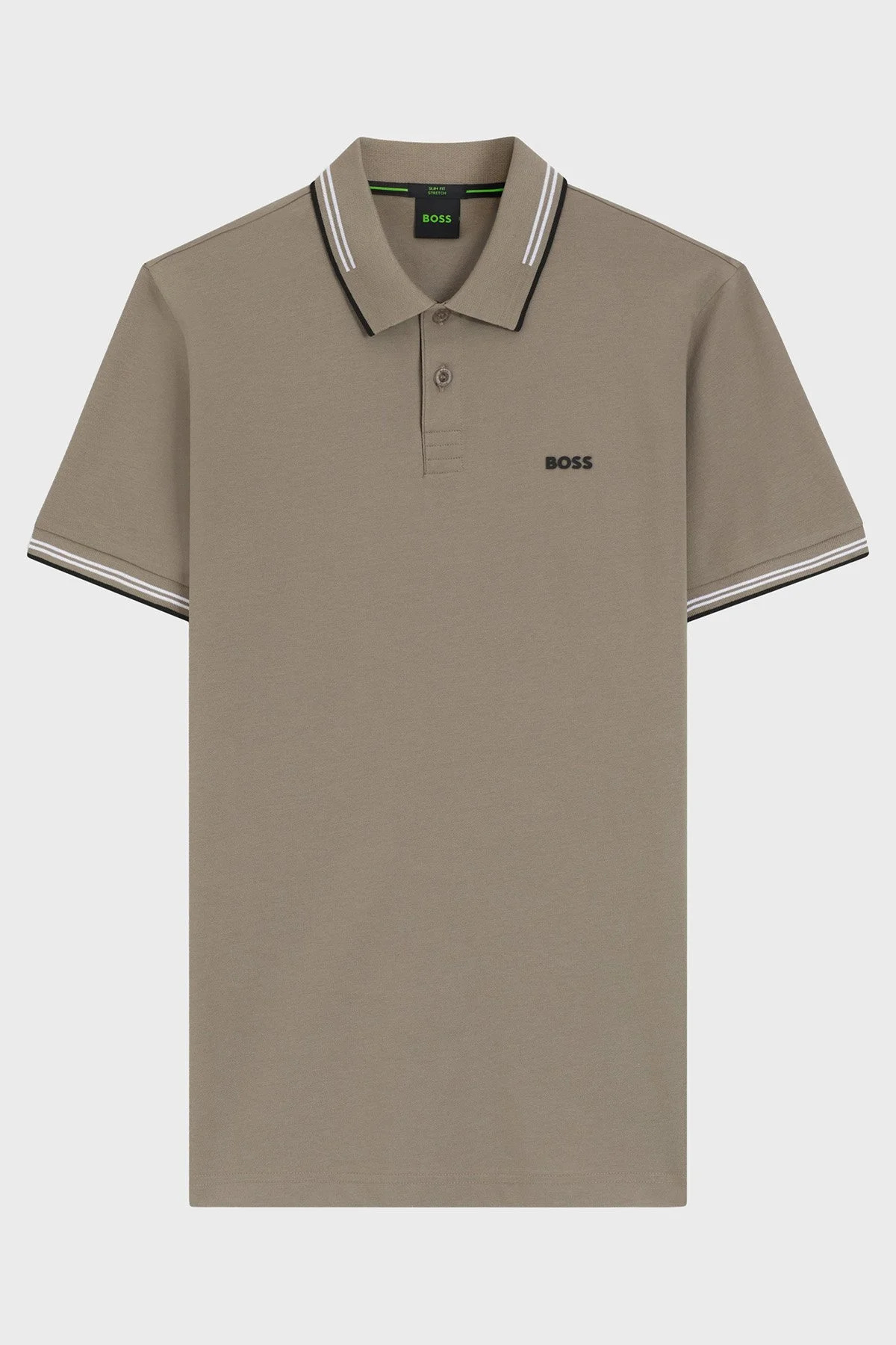 Boss Pamuklu Logolu Regular Fit Düğmeli Erkek Polo 50506193 336 HAKİ - 5