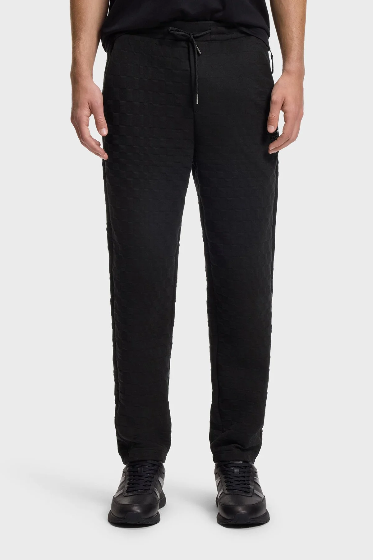 Boss Pamuklu Logolu Regular Fit Jogger Erkek Pantolon 50569945 001 Siyah - 1