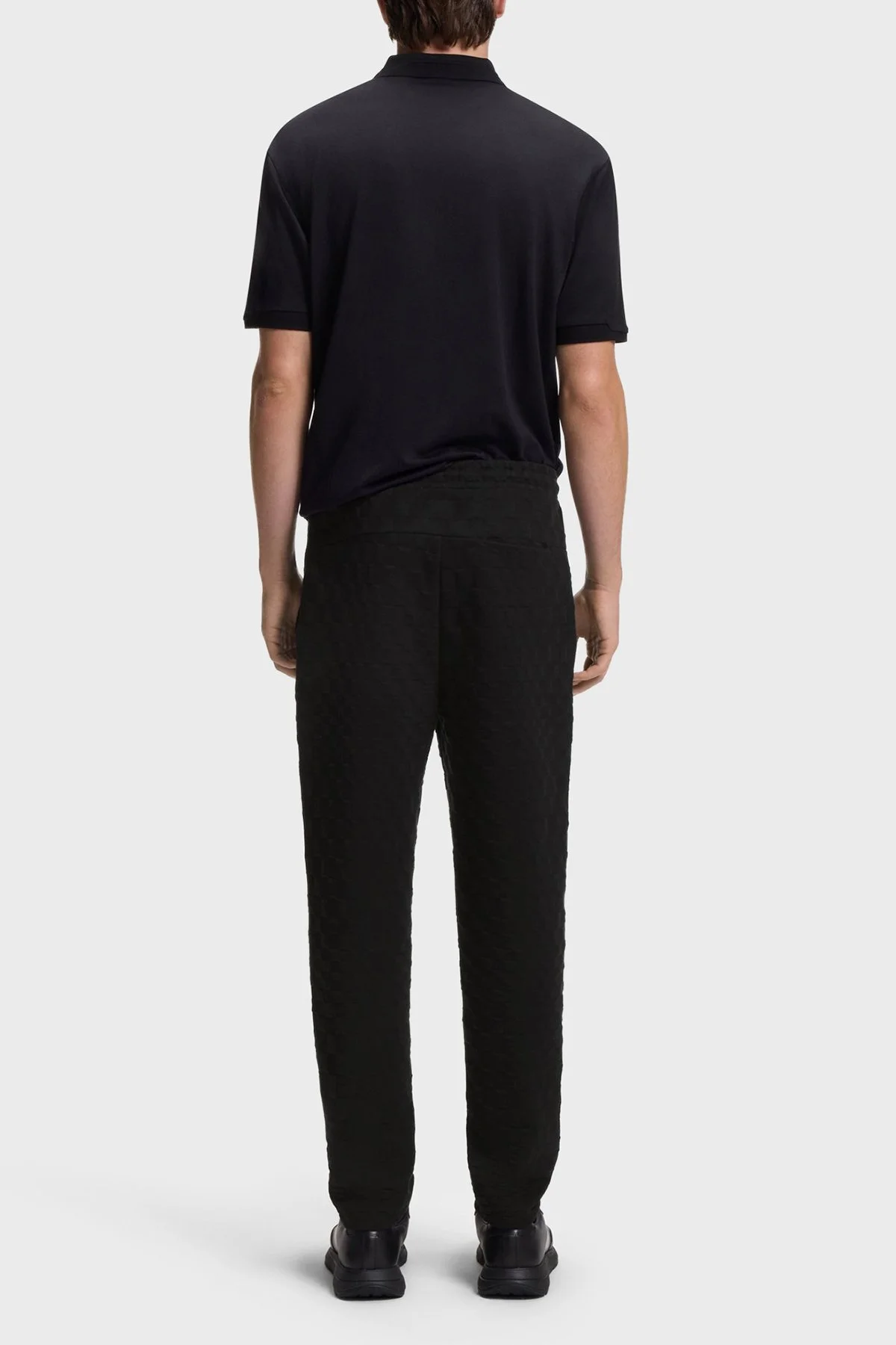 Boss Pamuklu Logolu Regular Fit Jogger Erkek Pantolon 50569945 001 Siyah - 3