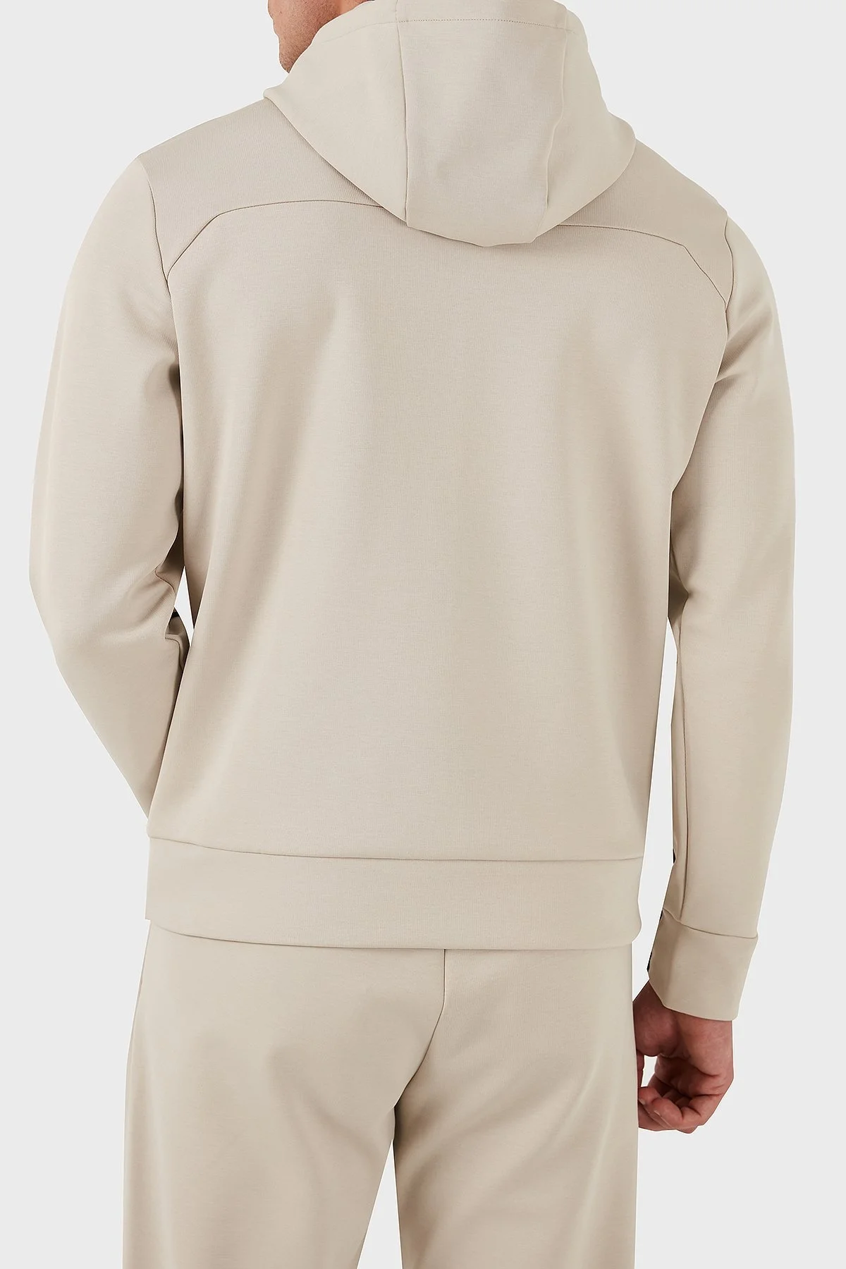 Boss Pamuklu Logolu Regular Fit Kapüşonlu Erkek Sweat 50523905 271 BEJ - 3