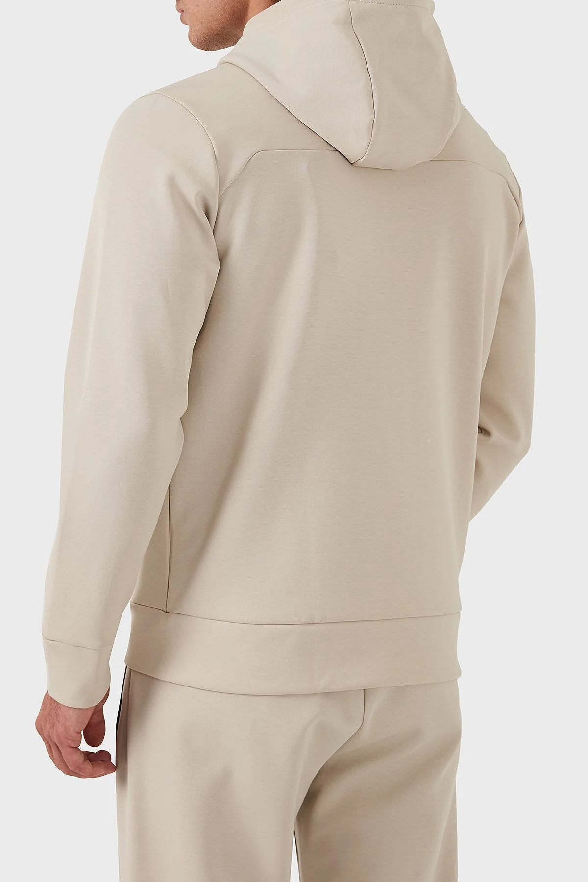 Boss Pamuklu Logolu Regular Fit Kapüşonlu Erkek Sweat 50523912 271 BEJ - 10