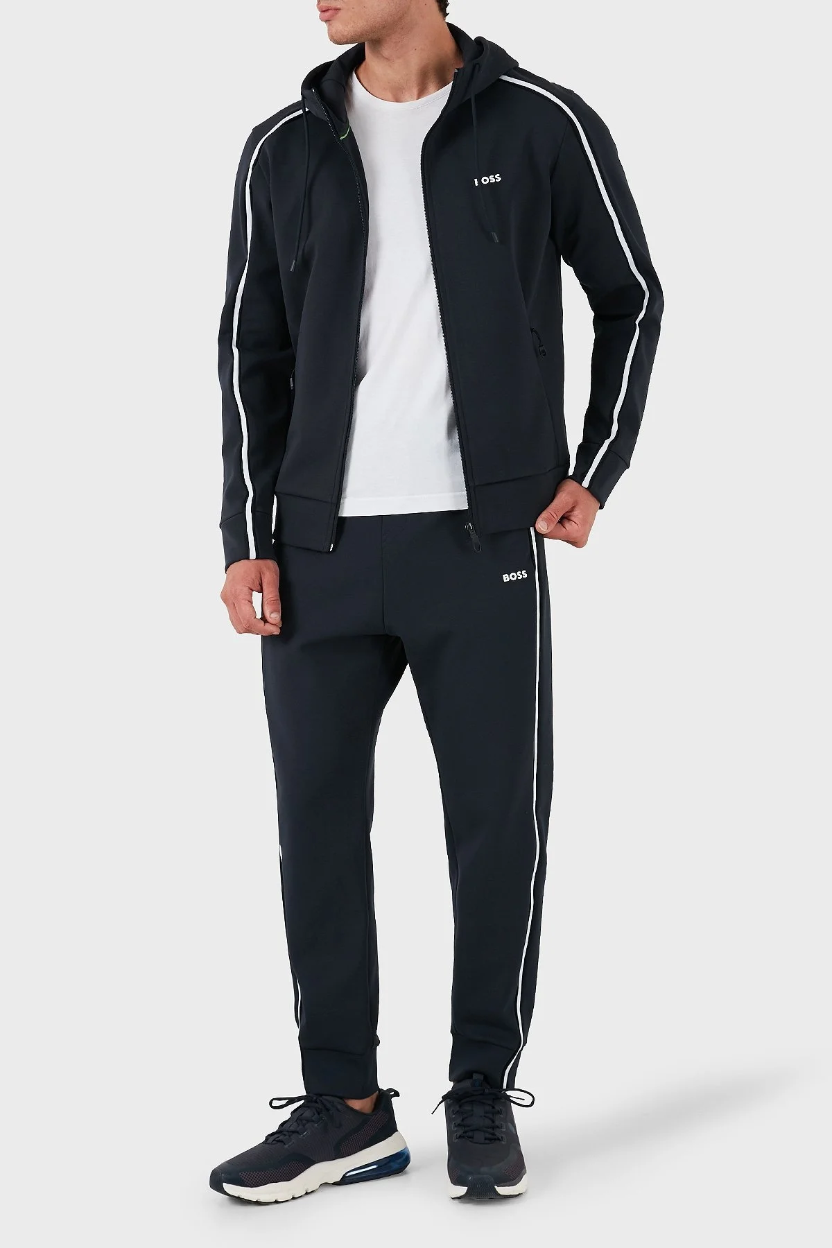 Boss Pamuklu Logolu Regular Fit Kapüşonlu Erkek Sweat 50523912 402 LACİVERT - 2