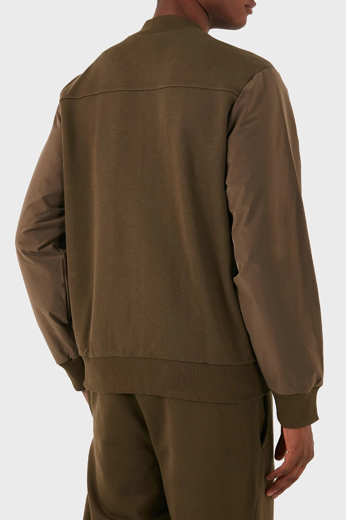 Boss Pamuklu Logolu Regular Fit Kolej Yaka Fermuarlı Erkek Sweat 50524338 361 KAHVE - 3