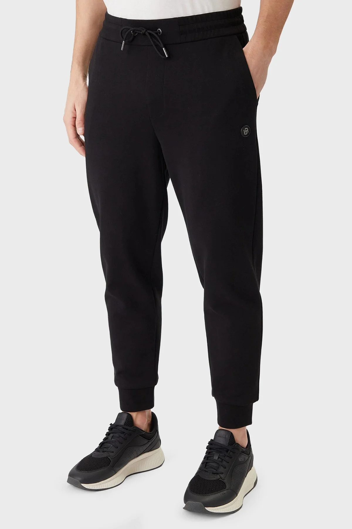 Boss Pamuklu Logolu Regular Fit Lastikli Paça Erkek Pantolon 50555853 001 SİYAH - 1