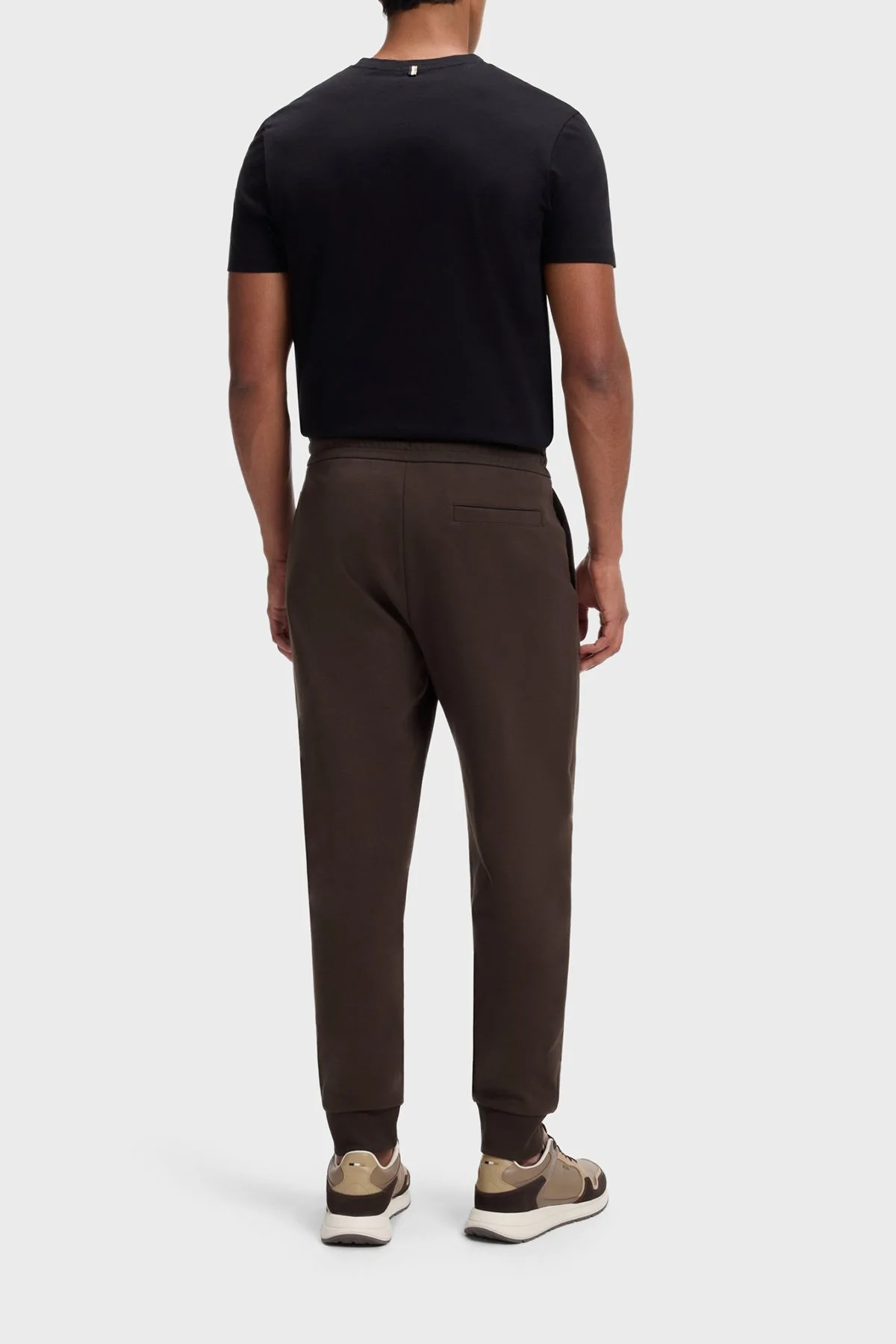 Boss Pamuklu Logolu Regular Fit Lastikli Paça Erkek Pantolon 50555853 209 Kahve - 3