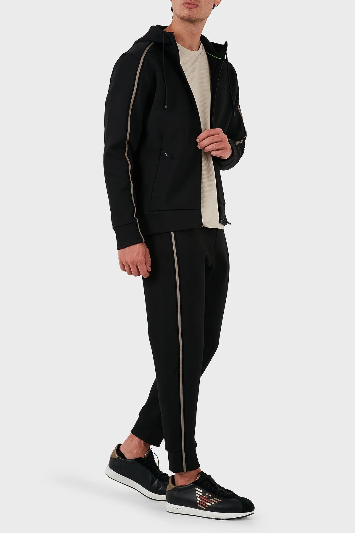 Boss Pamuklu Logolu Regular Fit Normal Bel Erkek Pantolon 50523895 001 SİYAH - 3