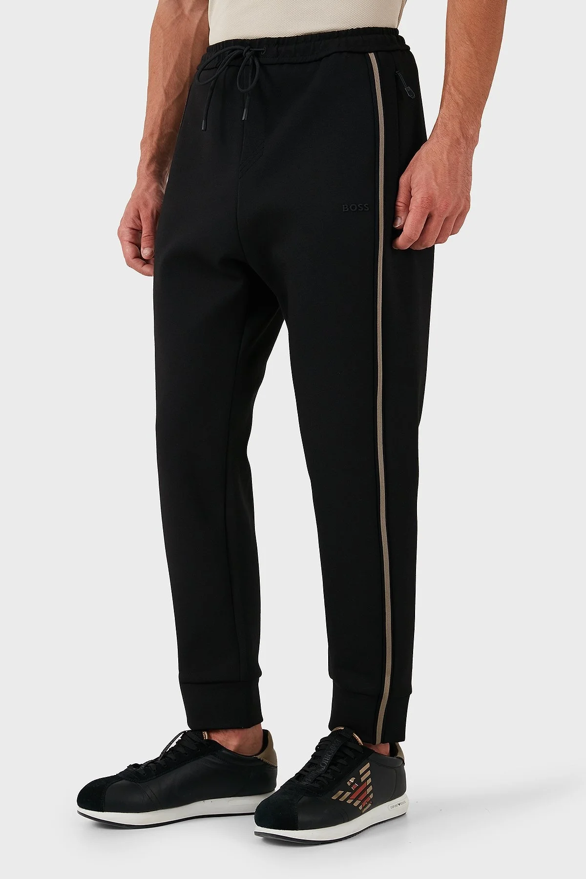 Boss Pamuklu Logolu Regular Fit Normal Bel Erkek Pantolon 50523895 001 SİYAH - 4