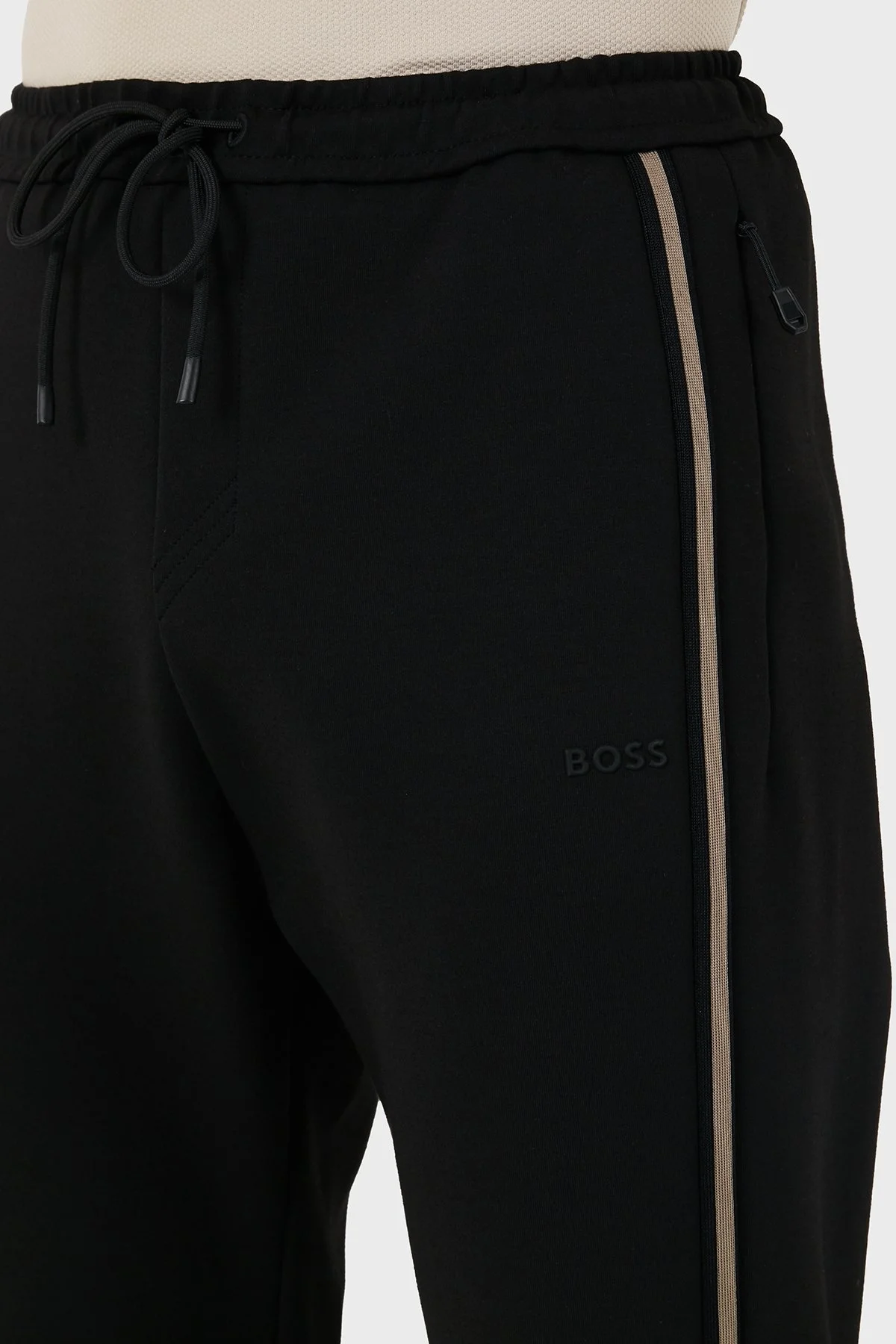 Boss Pamuklu Logolu Regular Fit Normal Bel Erkek Pantolon 50523895 001 SİYAH - 5