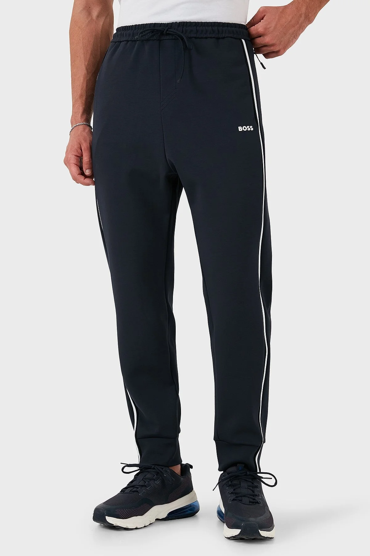 Boss Pamuklu Logolu Regular Fit Normal Bel Erkek Pantolon 50523895 402 LACİVERT - 4