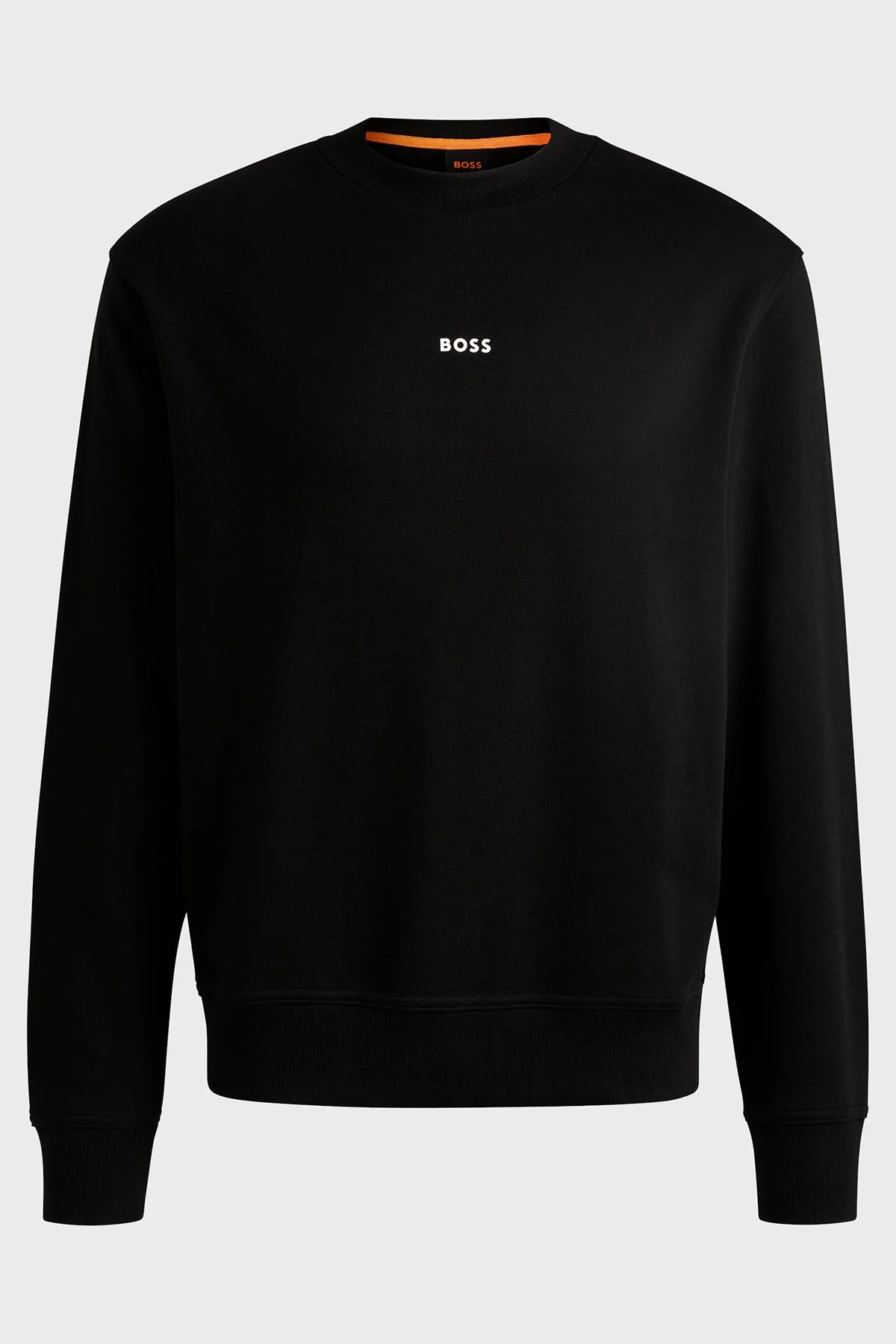 Boss Pamuklu Logolu Relaxed Fit Bisiklet Yaka Erkek Sweat 50514541 001 SİYAH - 5