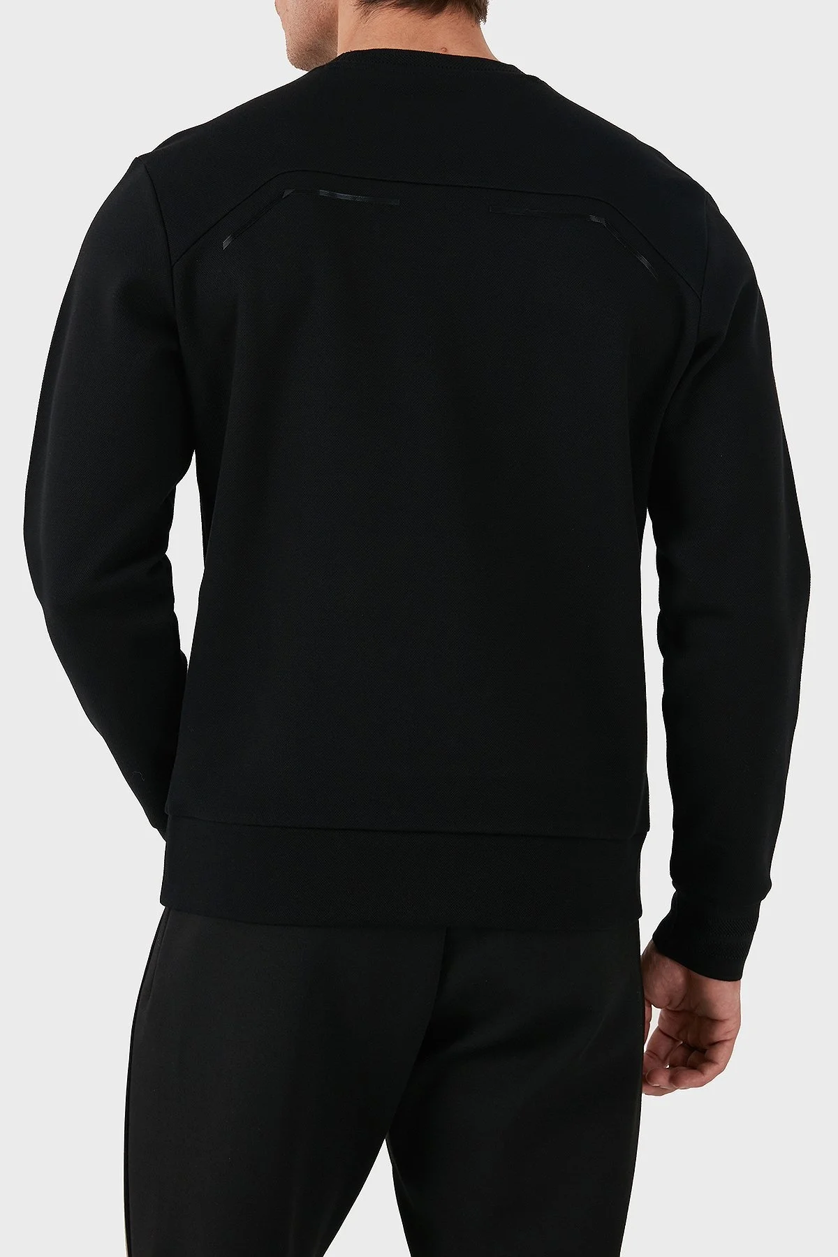 Boss Pamuklu Logolu Slim Fit Bisiklet Yaka Erkek Sweat 50528312 001 SİYAH - 3