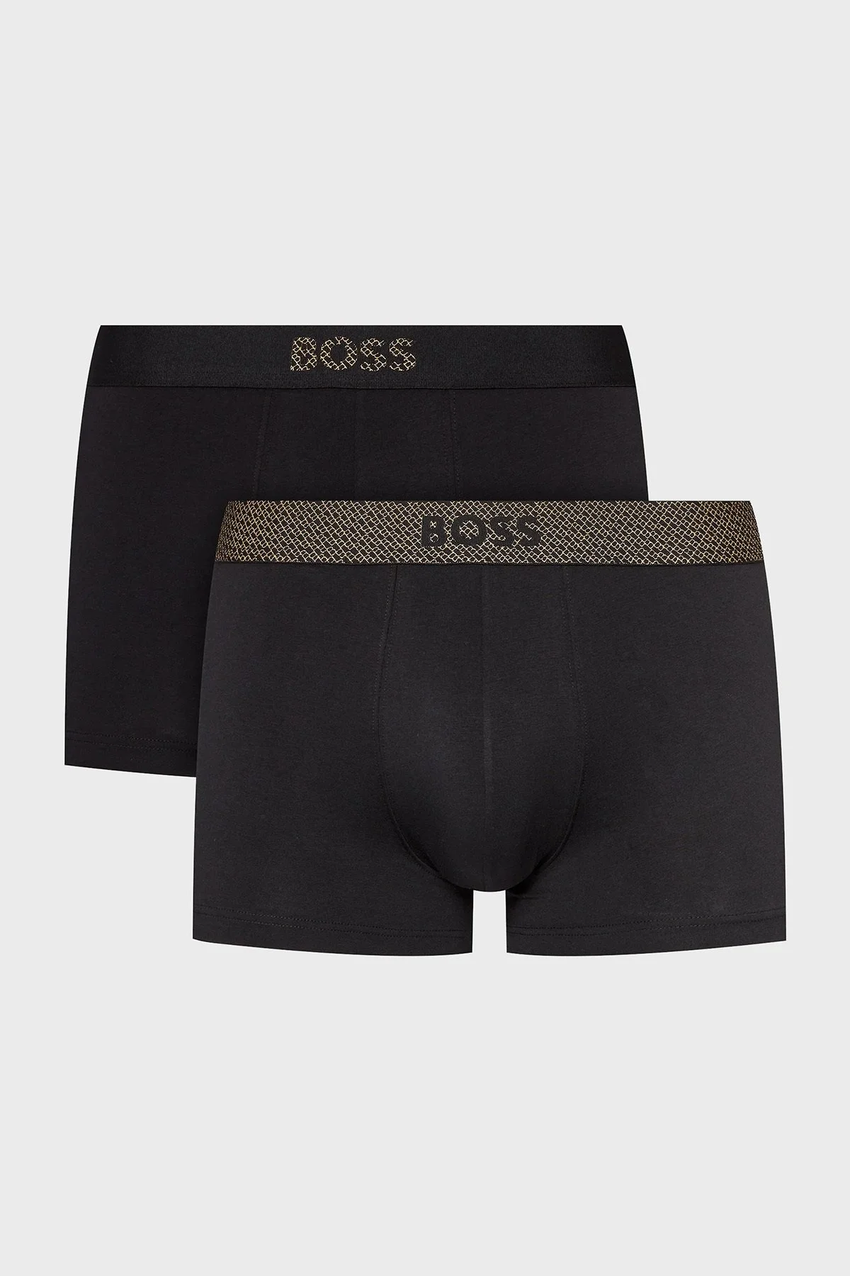 Boss Logolu Streç Pamuklu 2 Pack Erkek Boxer 50524213 001 SİYAH - 7