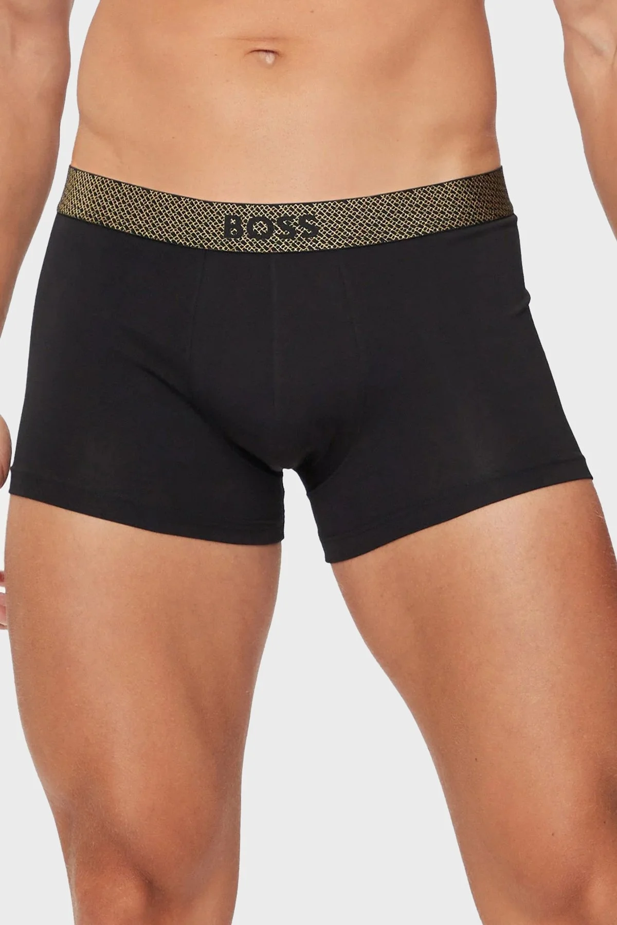 Boss Logolu Streç Pamuklu 2 Pack Erkek Boxer 50524213 001 SİYAH - 8
