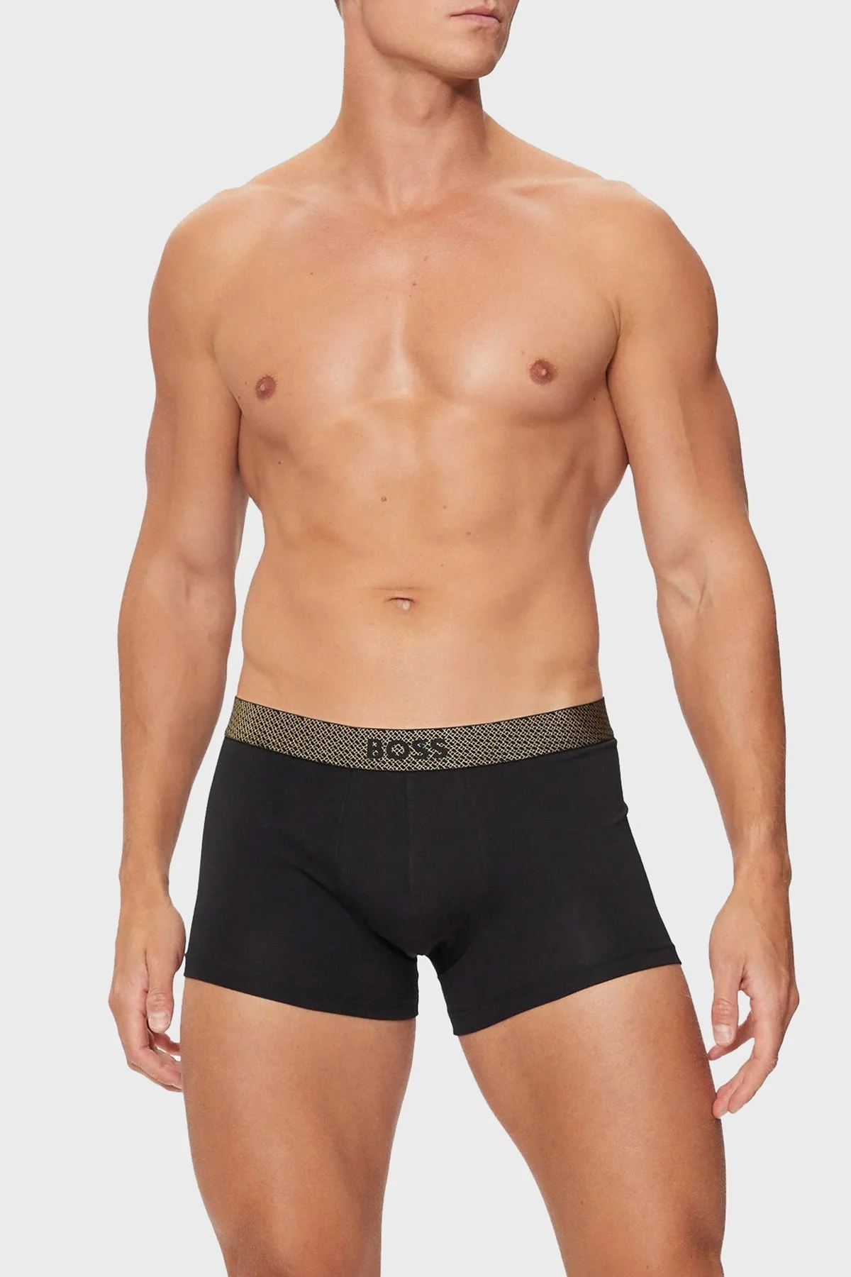 Boss Logolu Streç Pamuklu 2 Pack Erkek Boxer 50524213 001 SİYAH - 9