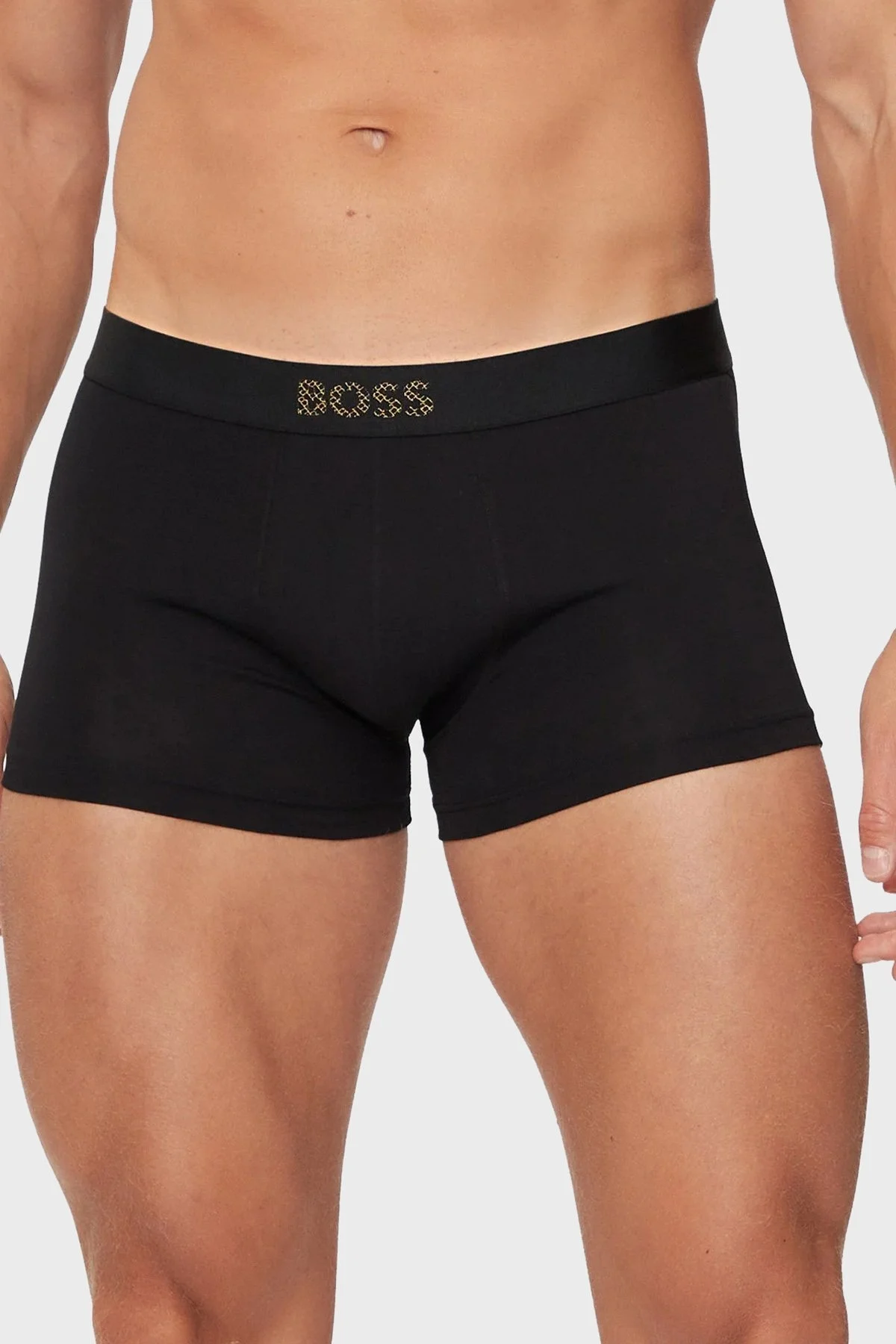 Boss Logolu Streç Pamuklu 2 Pack Erkek Boxer 50524213 001 SİYAH - 11