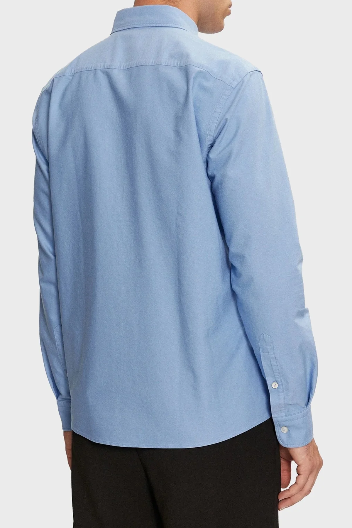 Boss Pamuklu Logolu Slim Fit Erkek Gömlek 50521996 450 MAVİ - 7