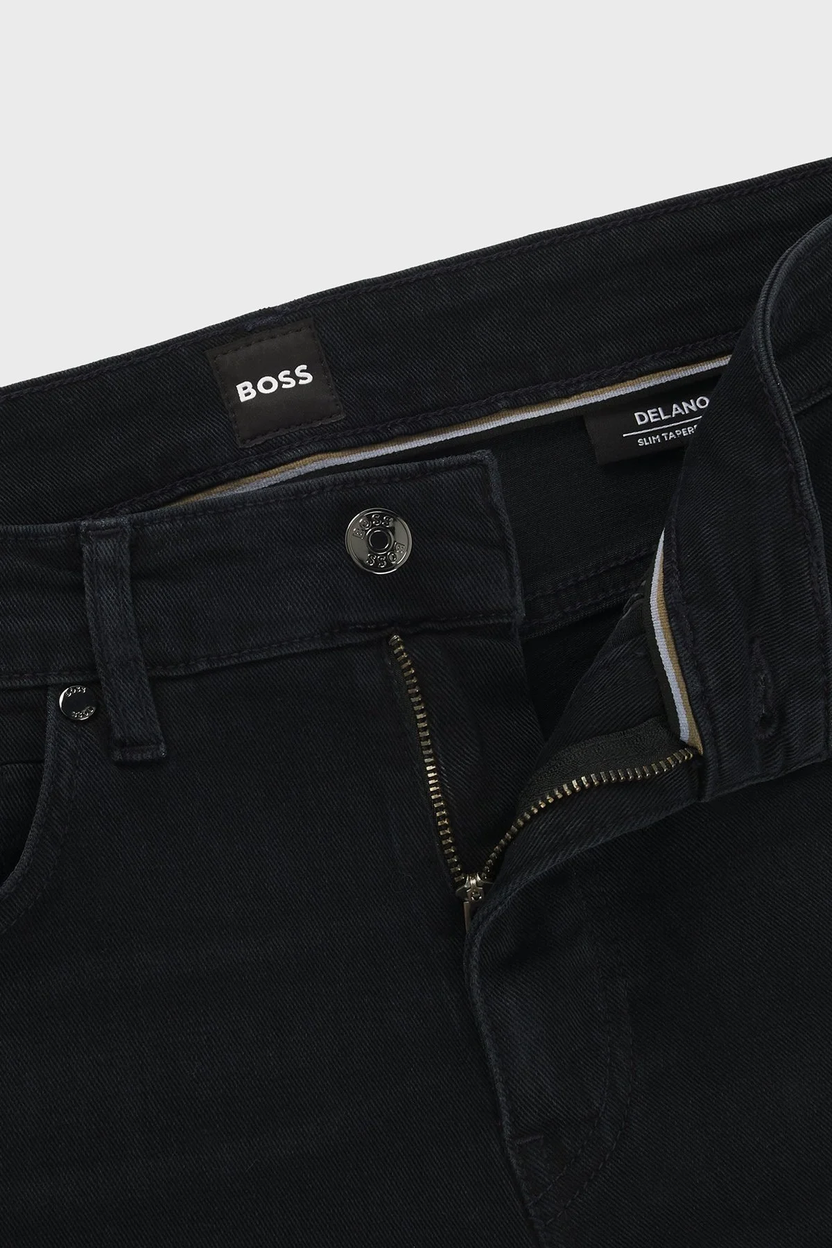 Boss Pamuklu Logolu Slim Fit Normal Bel Dar Paça Jeans Erkek Kot Pantolon 50536590 005 SİYAH - 6