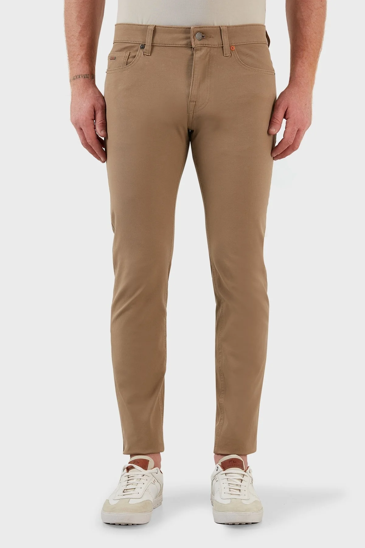 Boss Pamuklu Normal Bel Regular Fit Düz Paça Jeans Erkek Kot Pantolon 50467818 269 CAMEL - 2